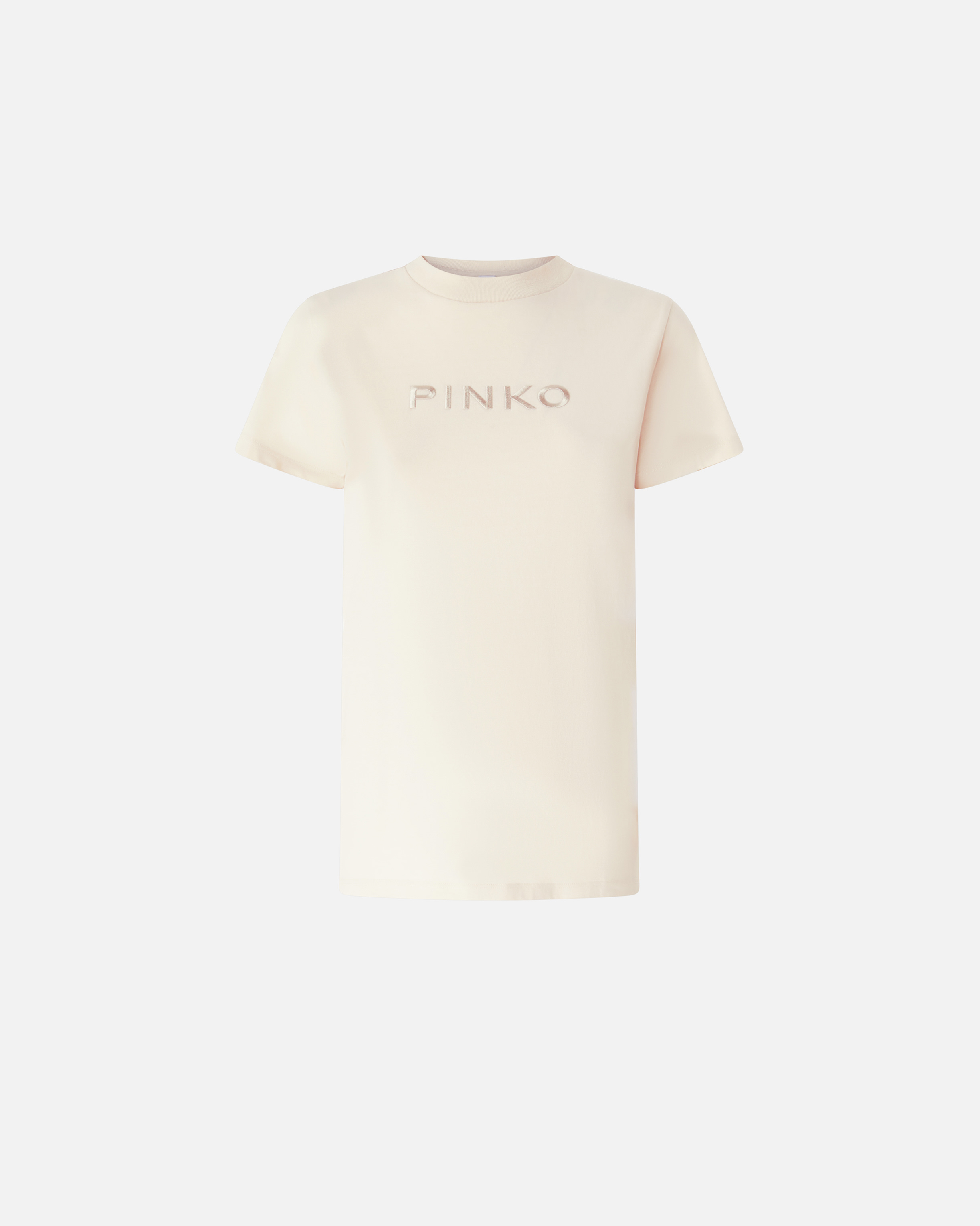 Pinko T-Shirt mit Stickeffekt-Logo