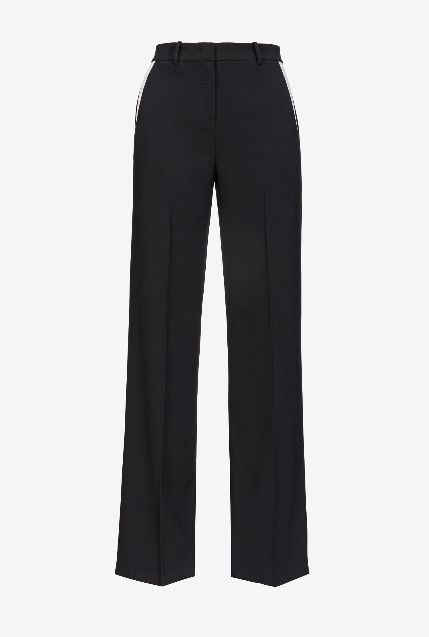 PINKO WIDE-LEG CREPE TROUSERS