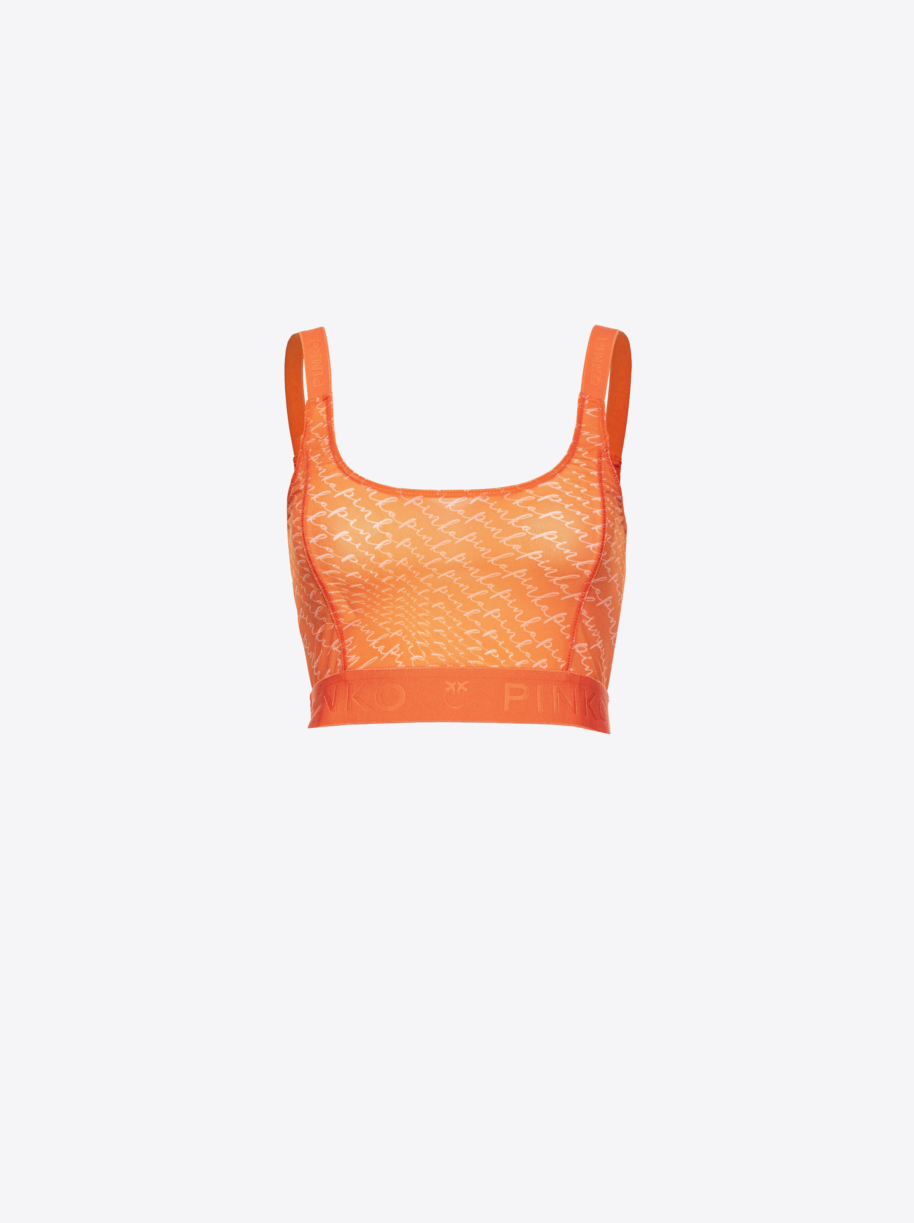 Pinko Crop-Top Logo fließend