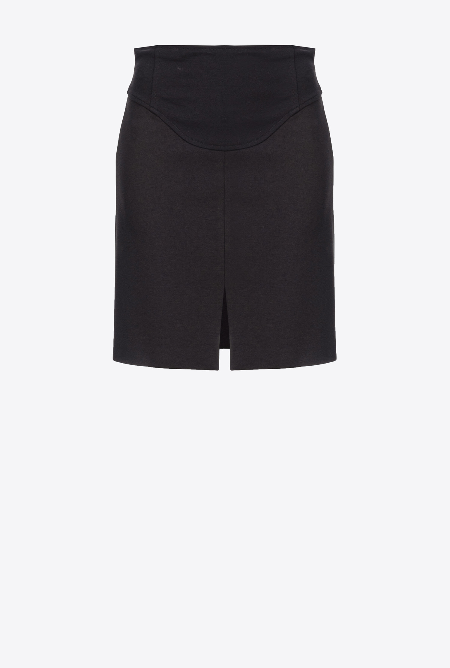 Pinko Black Mini Skirt In Noir Limousine