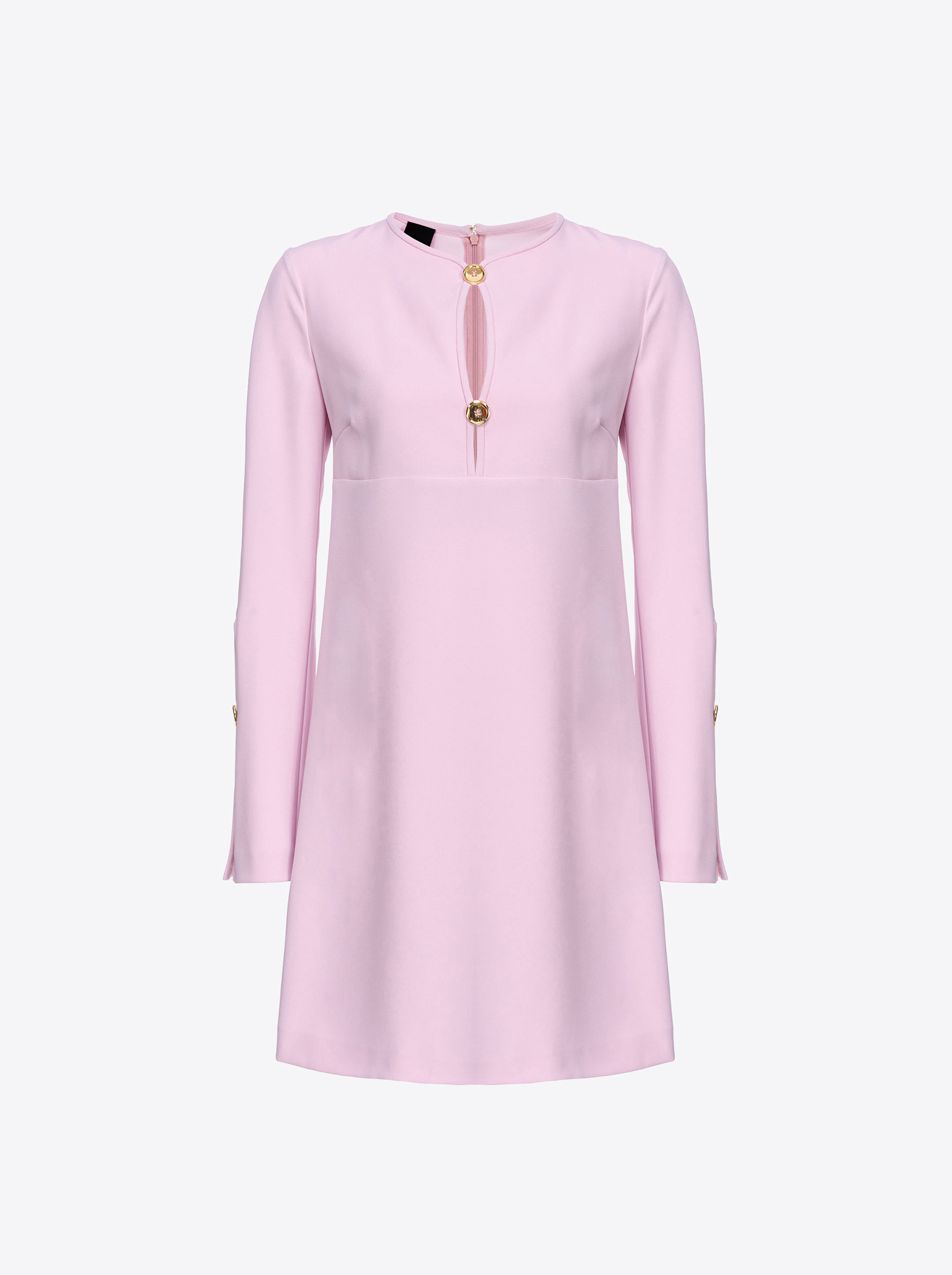 Pinko Stretch Crepe Mini Dress In Orchid Smoke