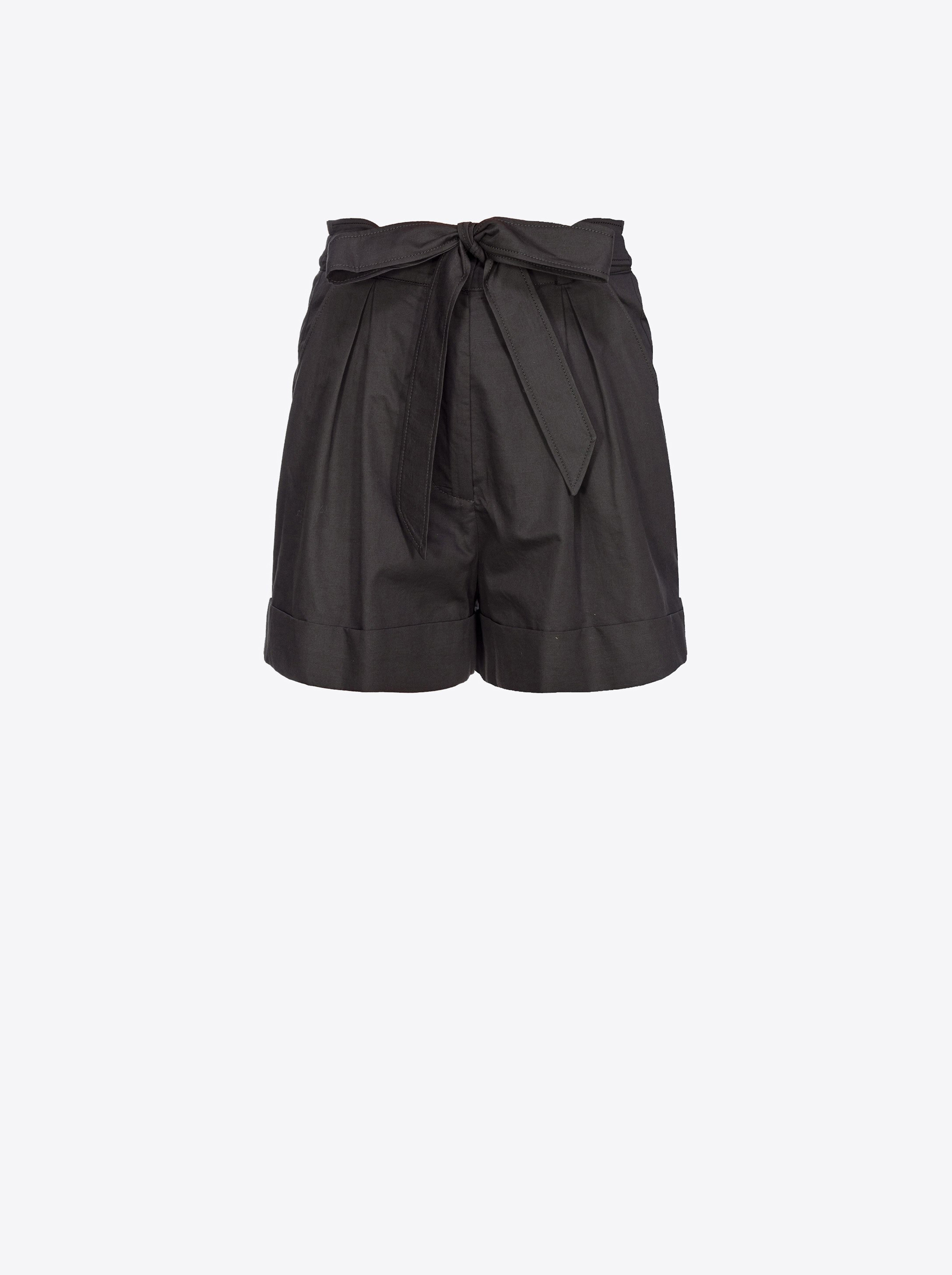 Pinko Shorts aus geflammtem Leinen