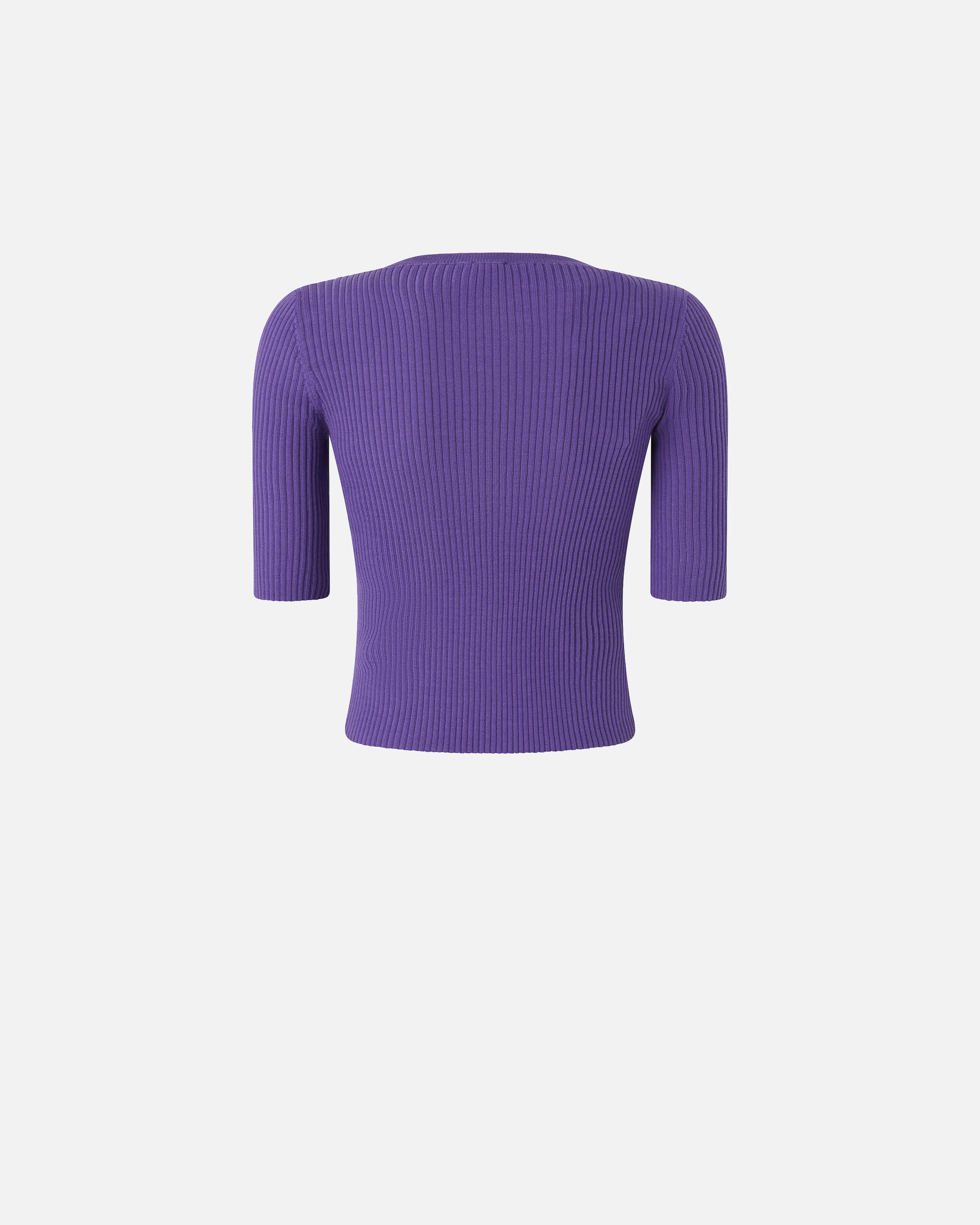 Pinko Ribbed Sweater With Transparent Love Birds Logo In Blue