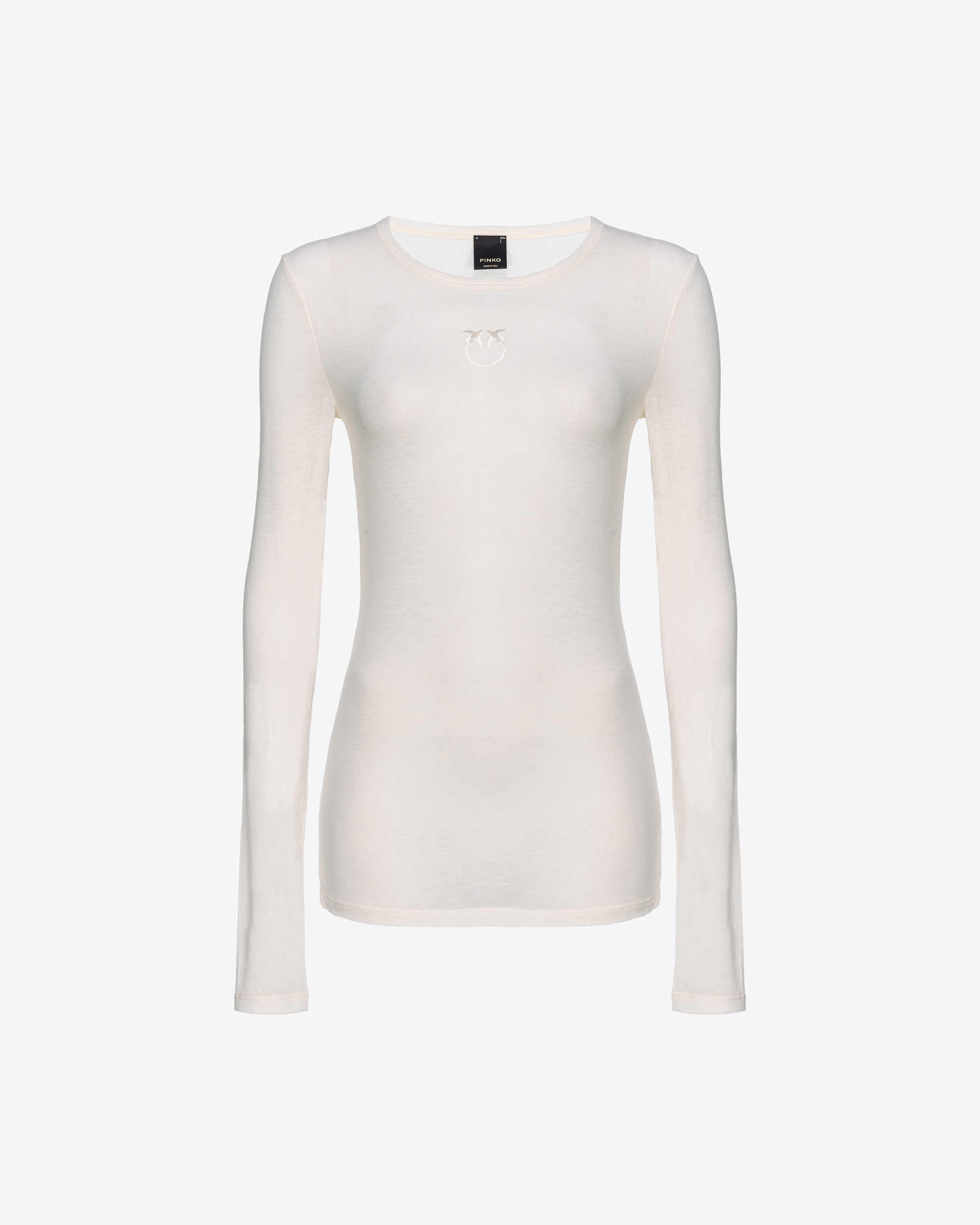 Pinko Langarmpullover Love-Birds-Stickerei