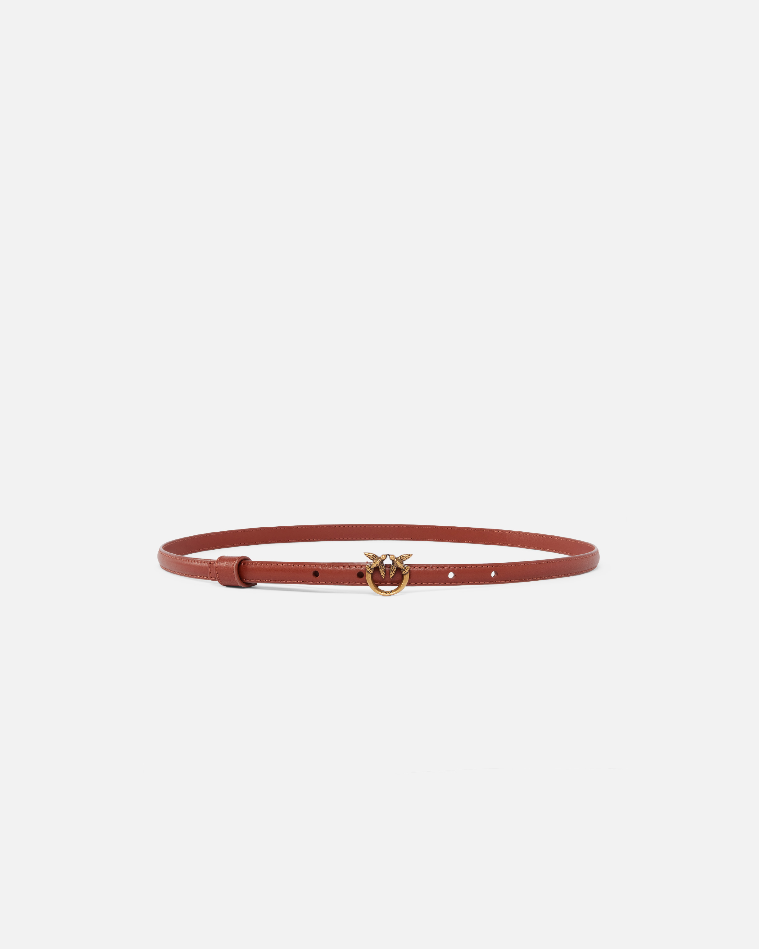 Pinko Fine Ceinture Avec Boucle Love Birds 1 Cm In Arab-antique Gold