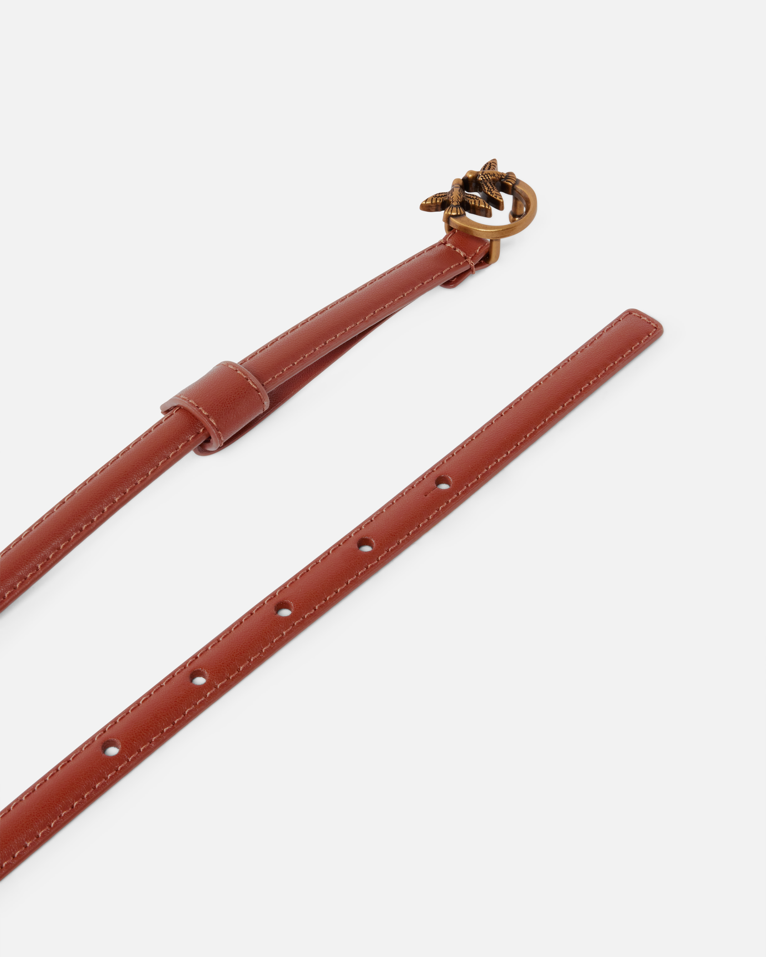 Pinko Fine Ceinture Avec Boucle Love Birds 1 Cm In Arab-antique Gold