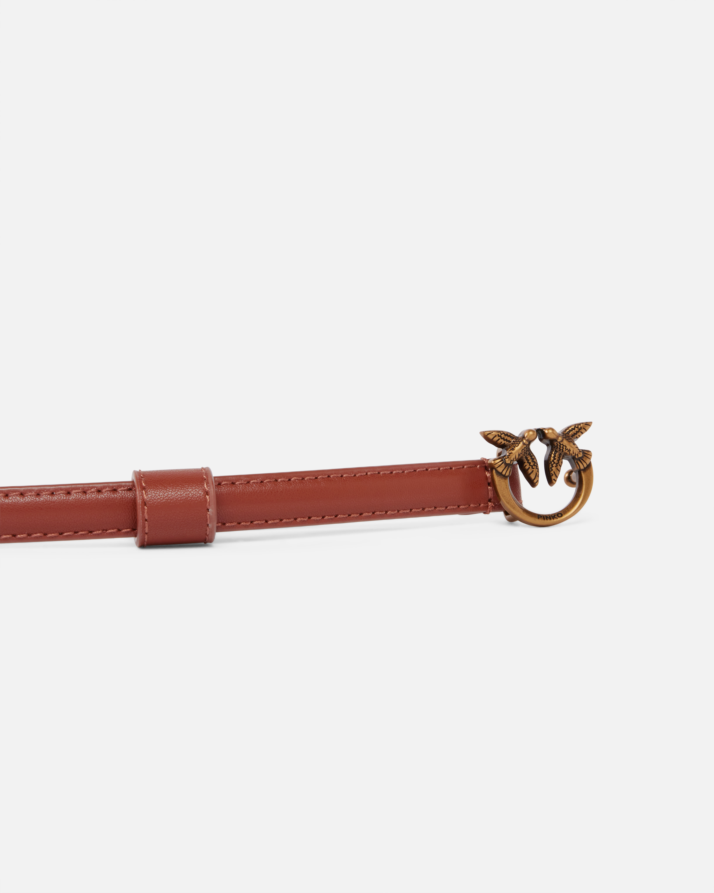 Pinko Fine Ceinture Avec Boucle Love Birds 1 Cm In Arab-antique Gold