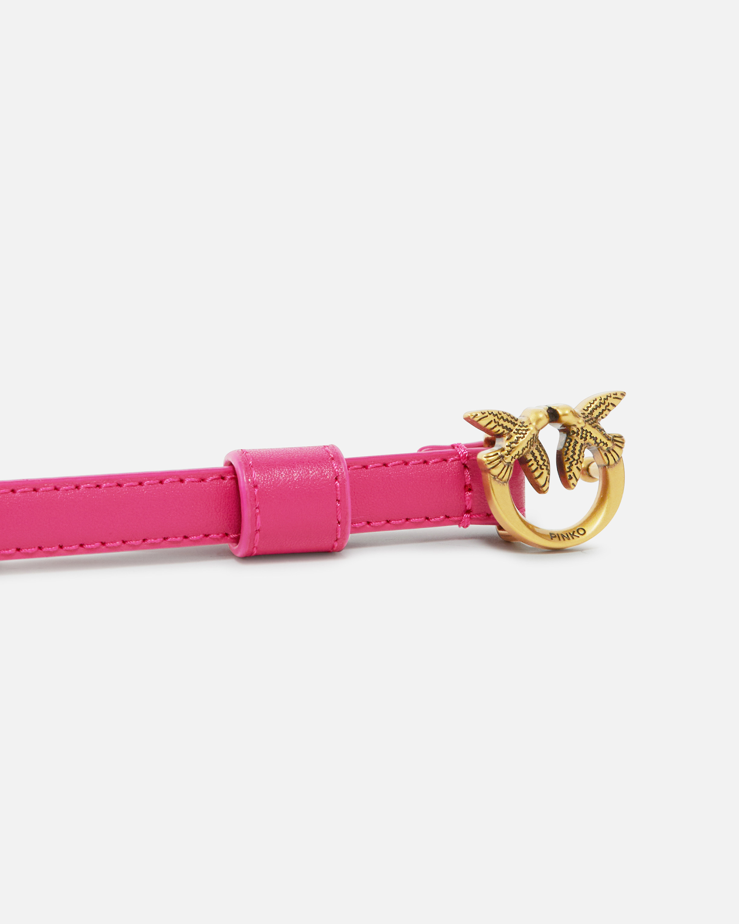 PINKO レザー Love Birds ベルト Love Birds leather belt 3cm PINKO → Shop Online