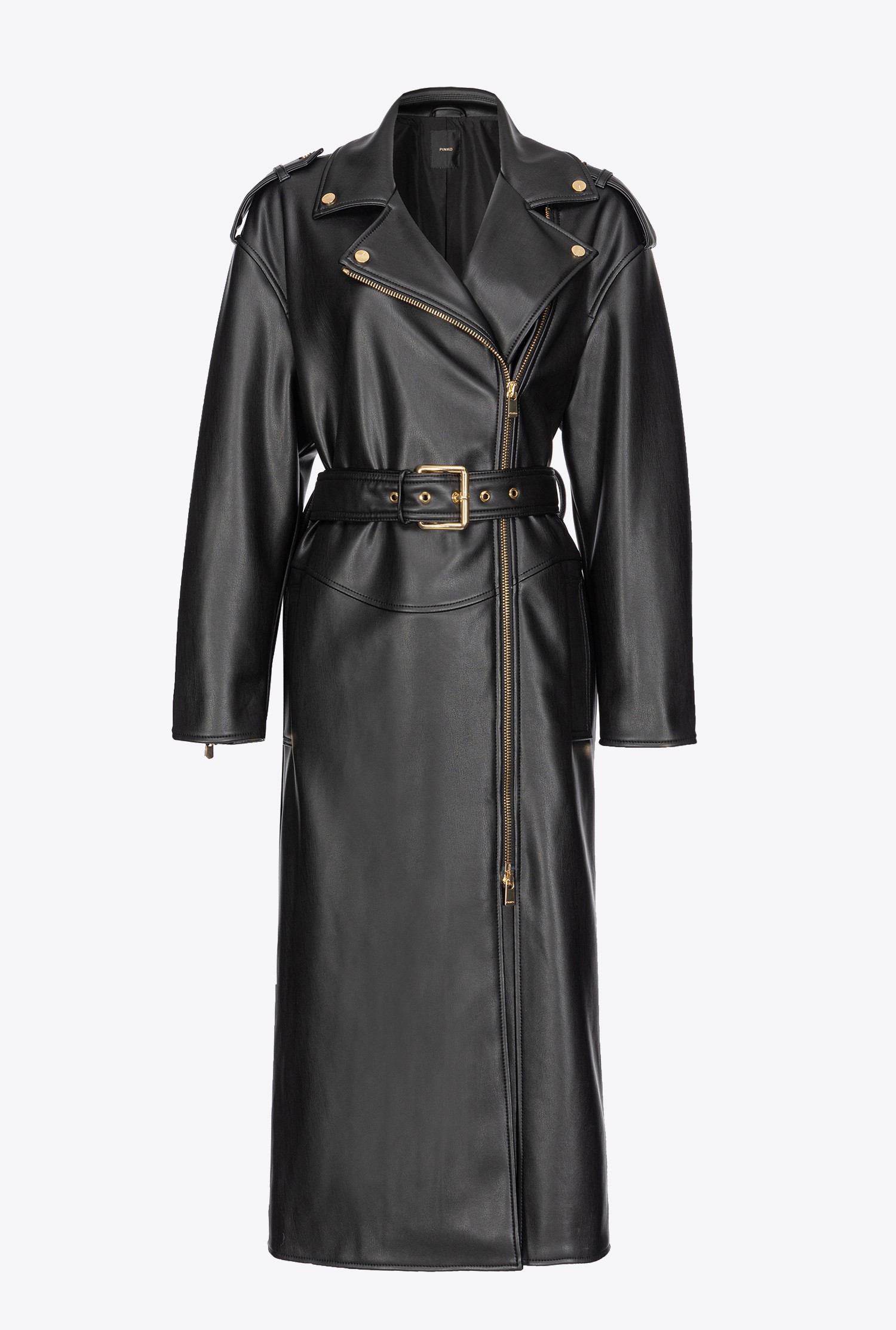 Nappa-effect trench coat PINKO → Shop Online