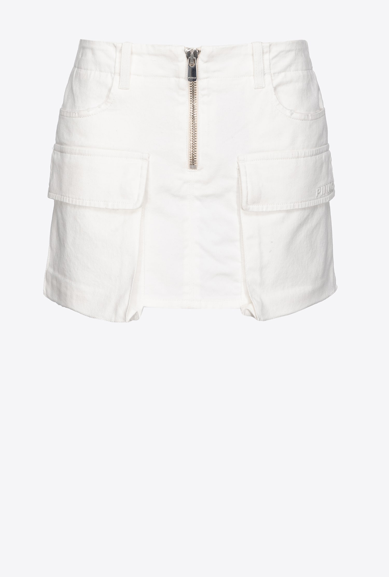 Cargo mini skirt - Pure white
