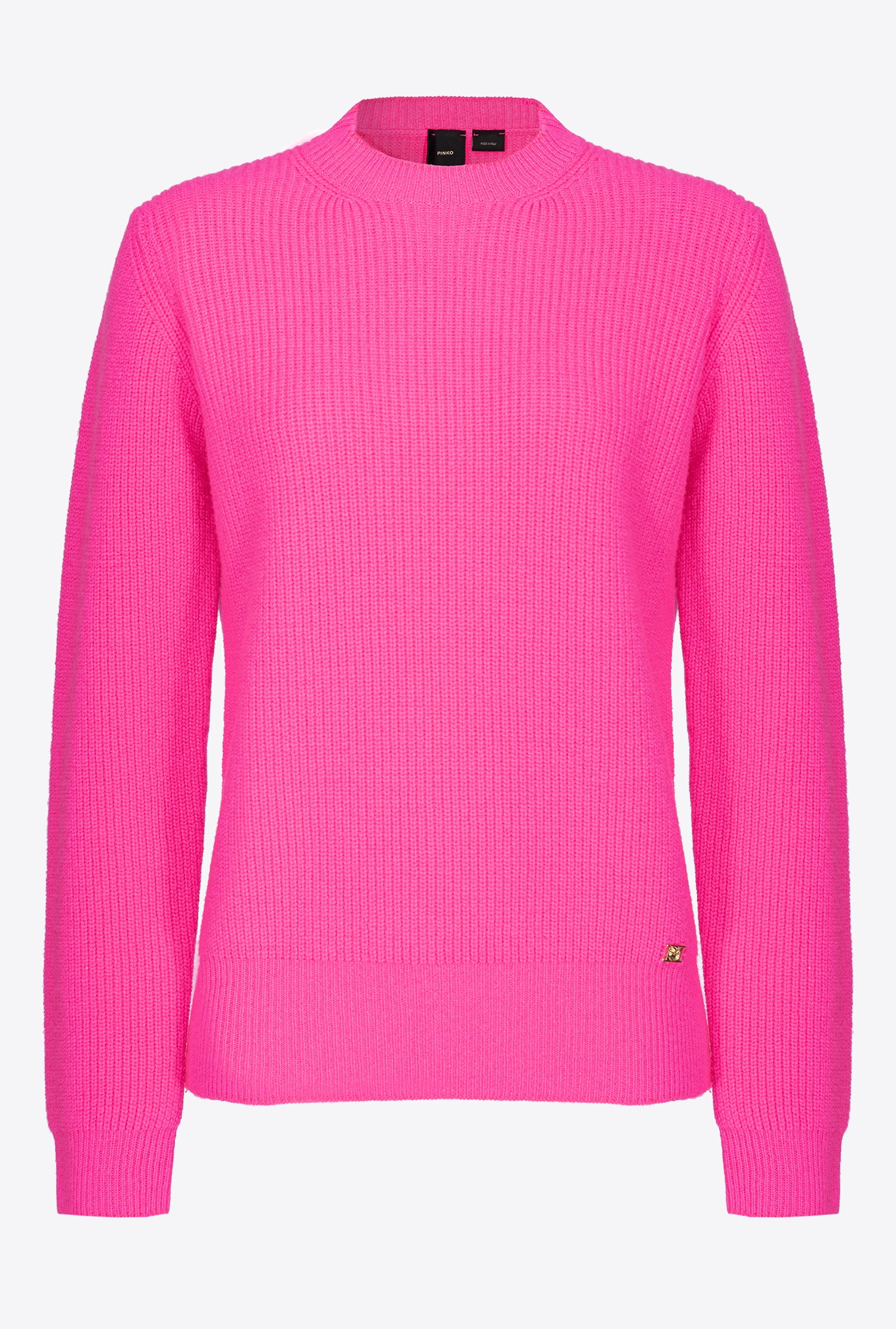 Pinko Ribbed Wool And Cashmere Sweater In Foudre Rose