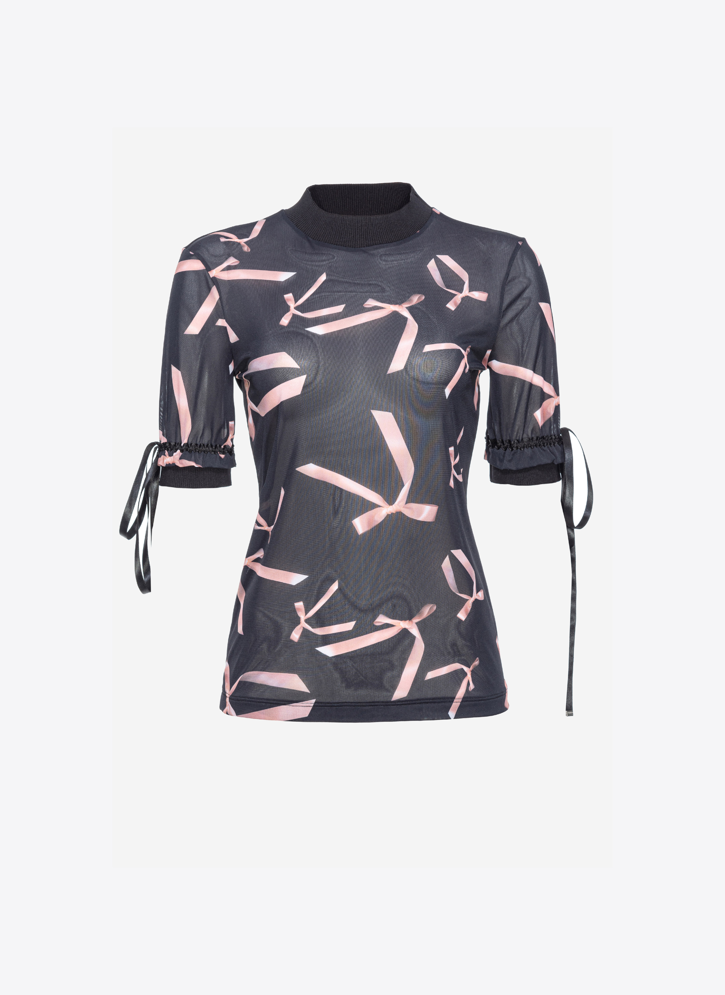 Pinko Oberteil mit Schleifchen-Print Reimagine PINKO by Patrick McDowell