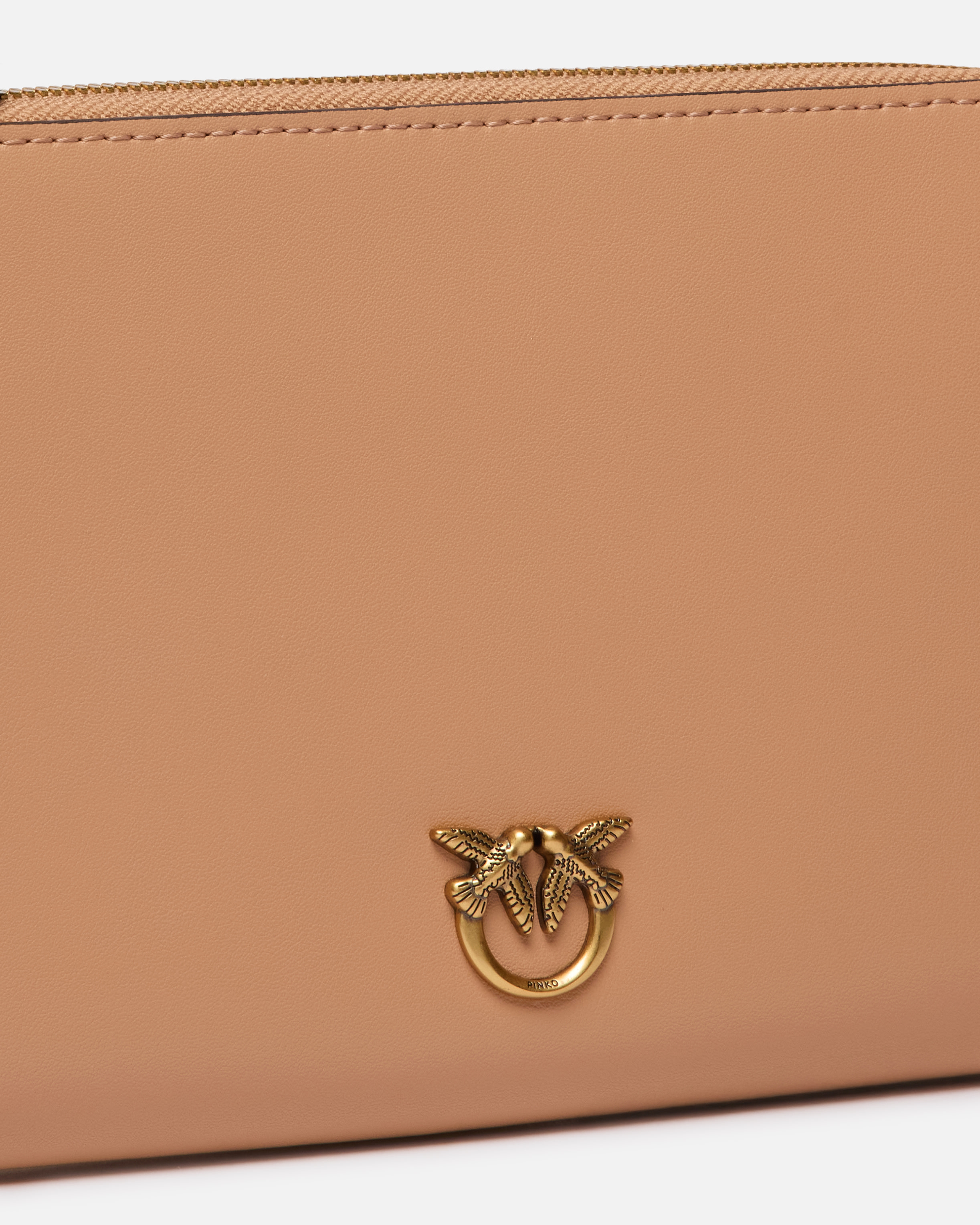 Pinko Horizontal Flat Bag In Leather