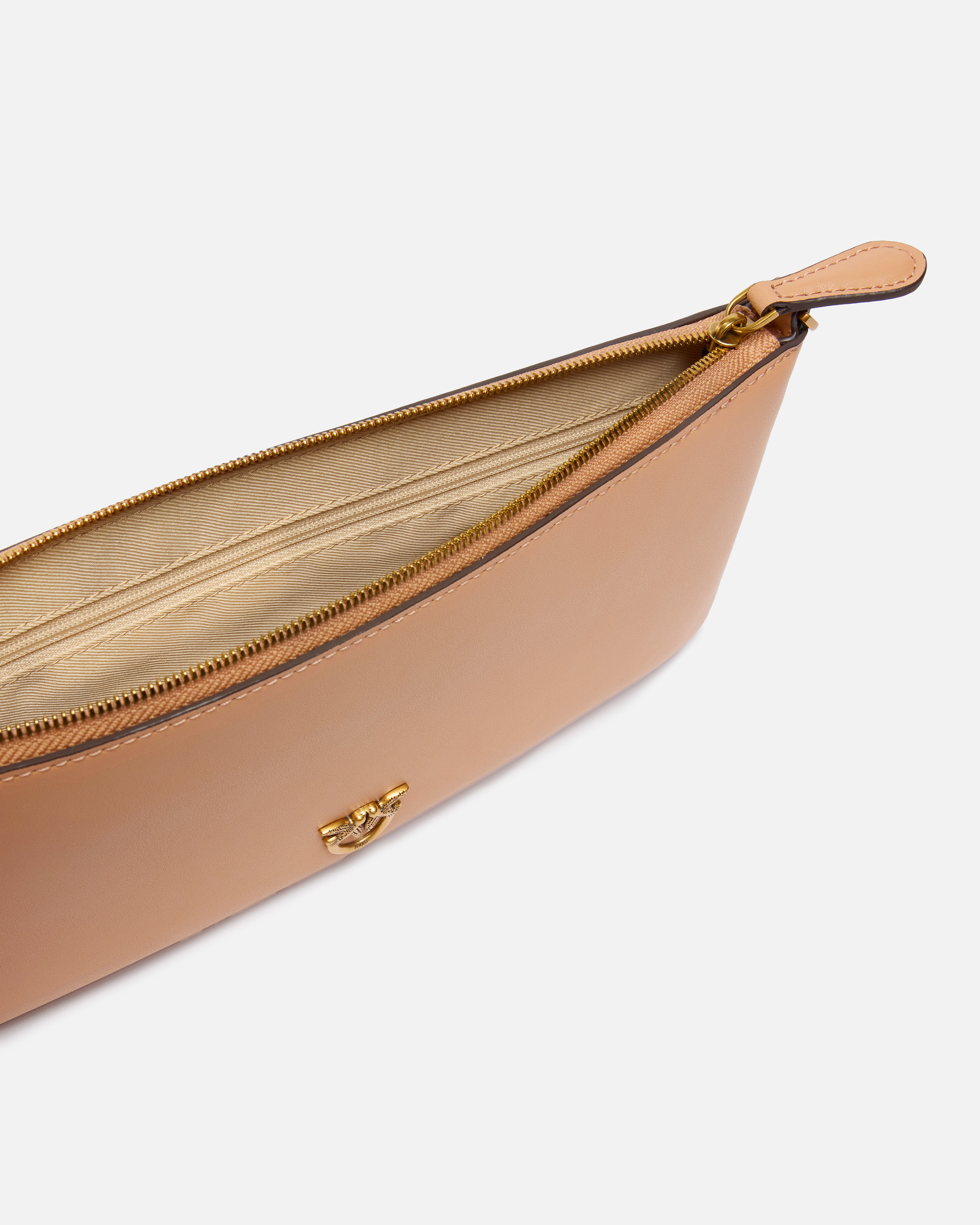 Pinko Horizontal Flat Bag In Leather
