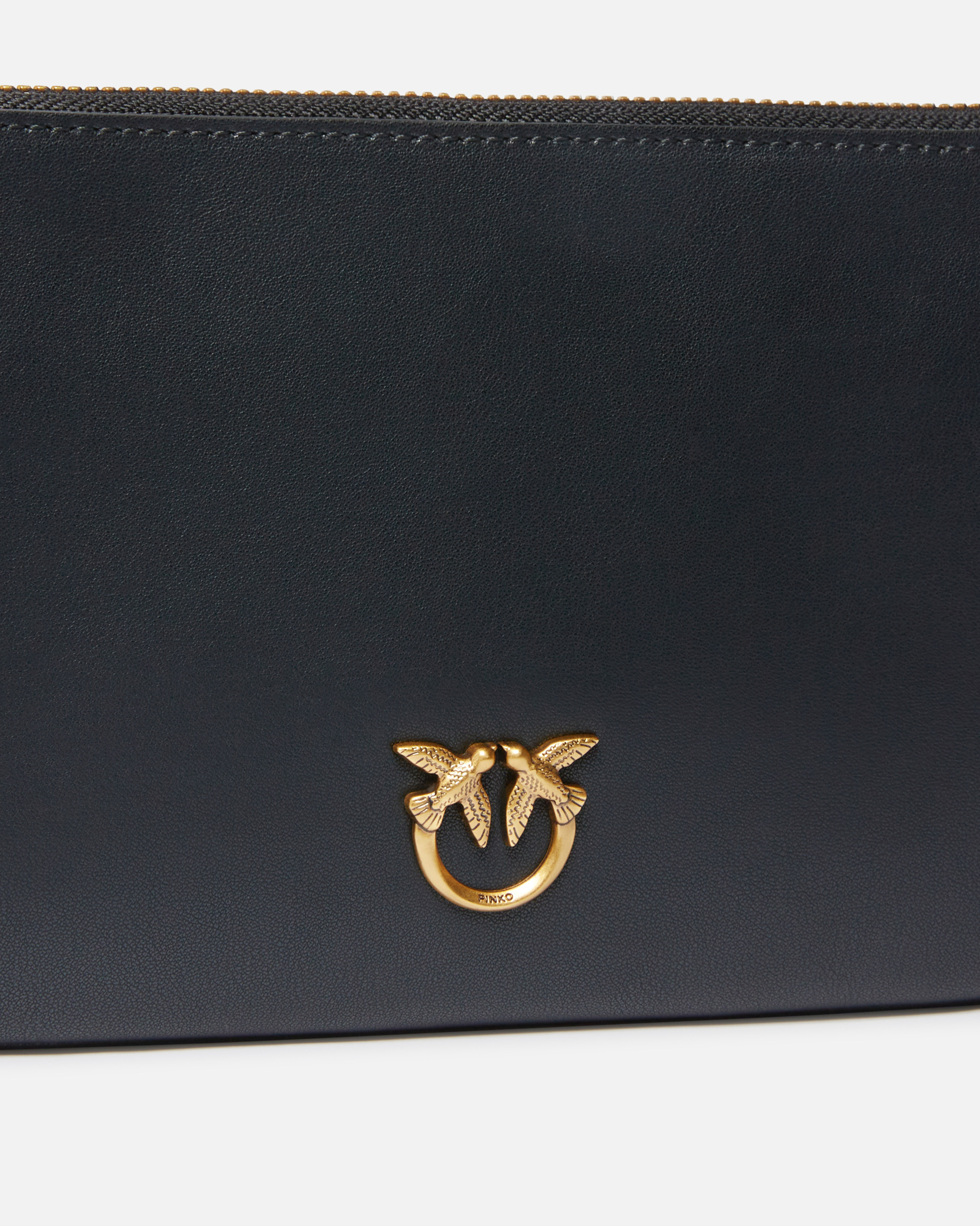 PINKO 102747A26XHORIZONTALFLATZZLQ 関税送料込 Horizontal Flat Bag in leather PINKO → Shop Online