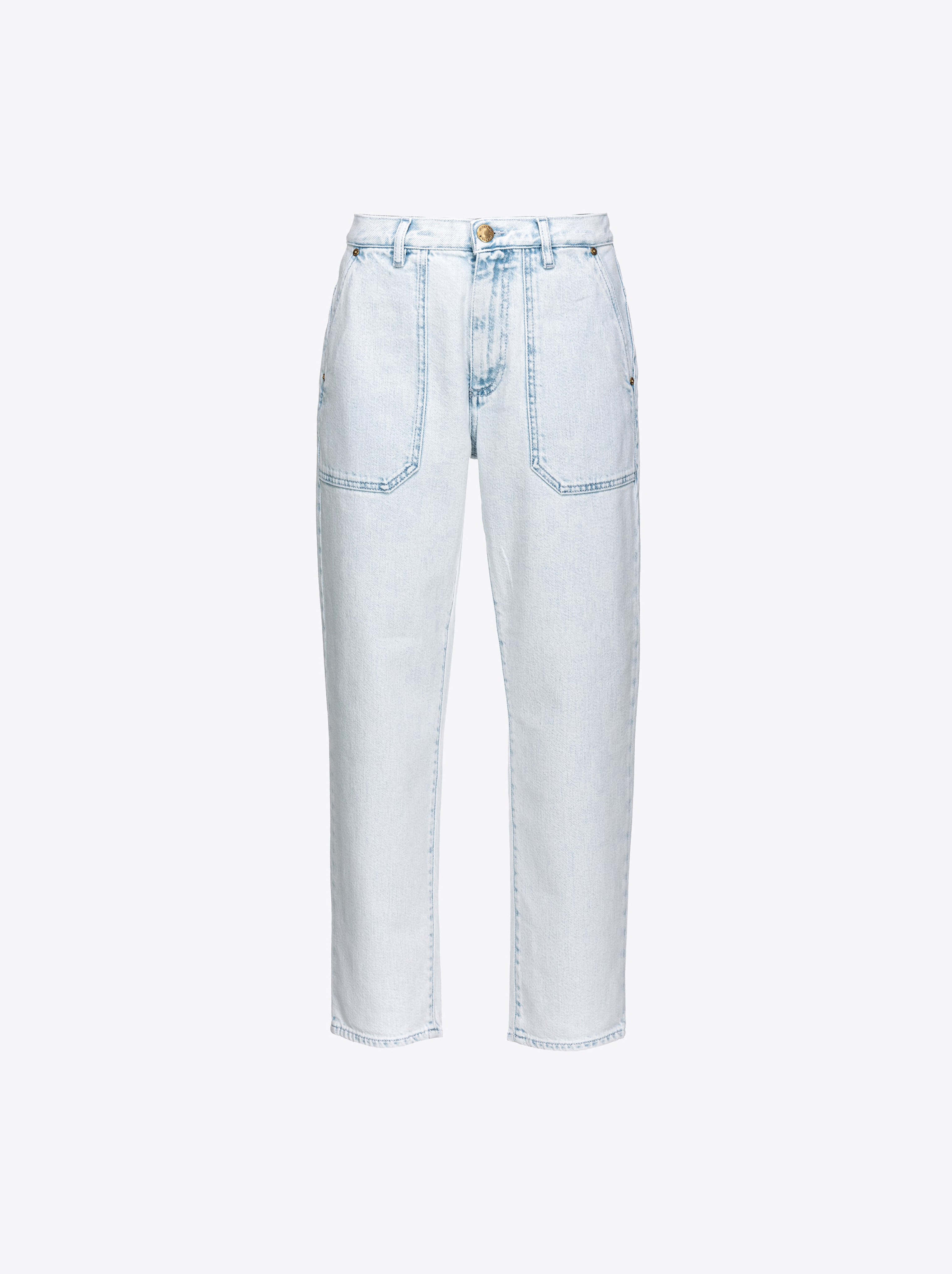 Shop Pinko Jeans Chinos Chiari In Délavage Moonwash