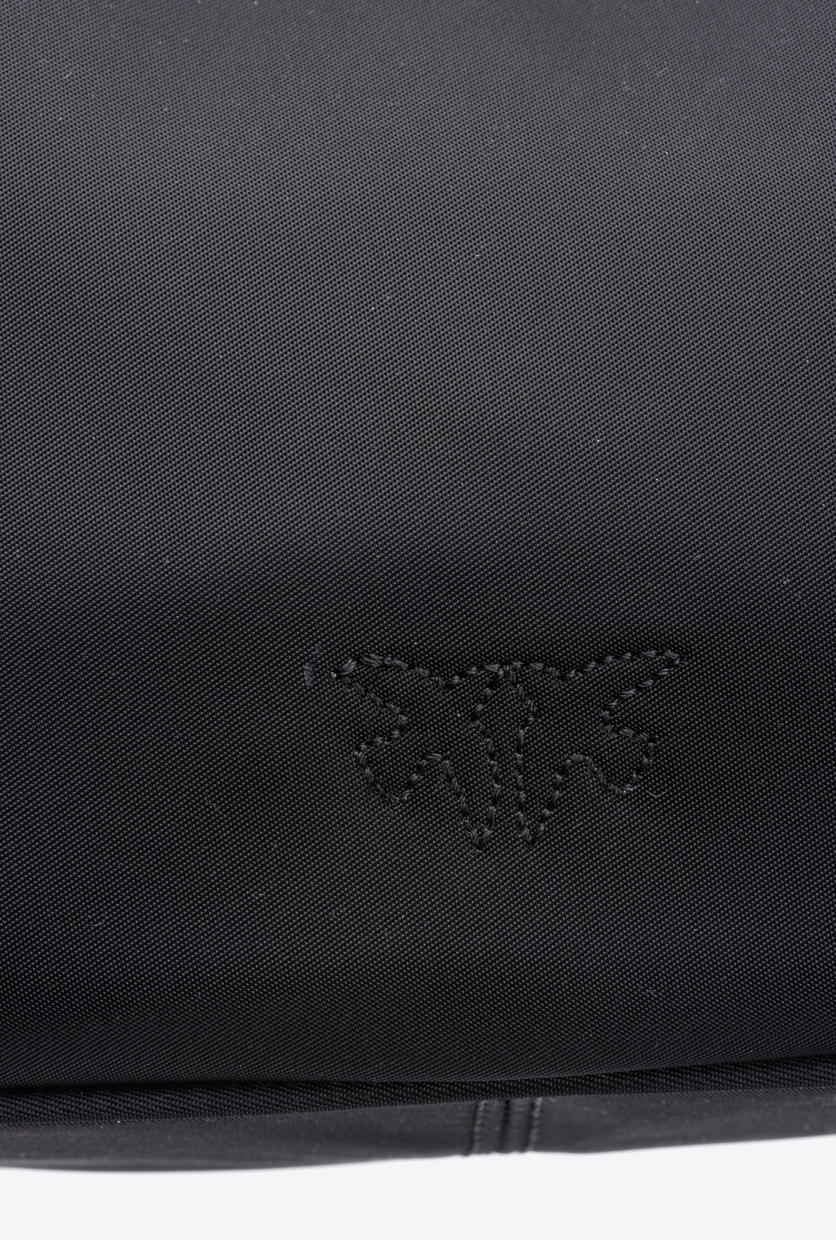 Pinko Cargo Bag In Recycled Technical Fabric In Limo Black-shiny Nickel