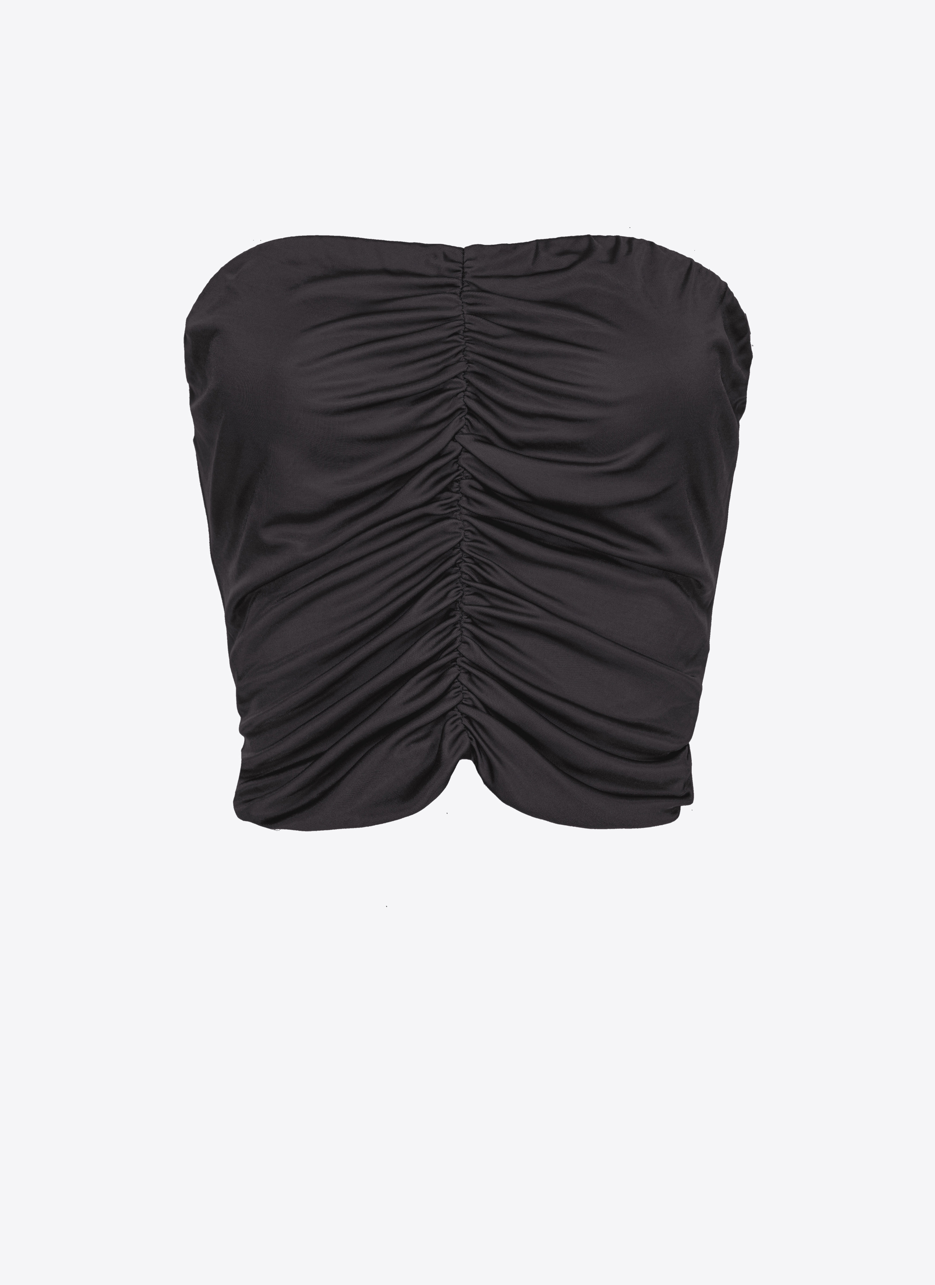 Pinko Crop Top aus glänzendem Jersey