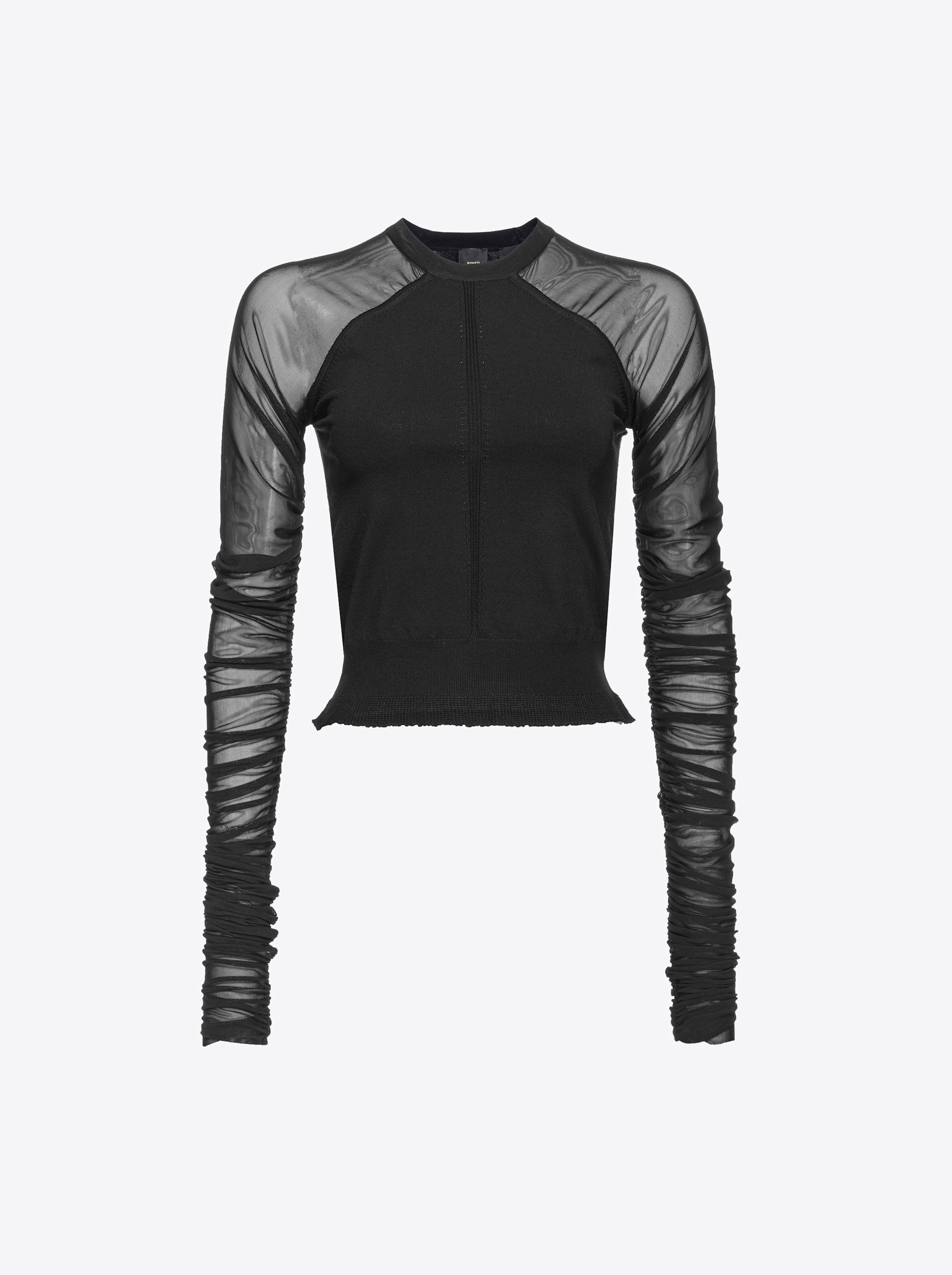 Pinko Shirt mit Tüllärmeln