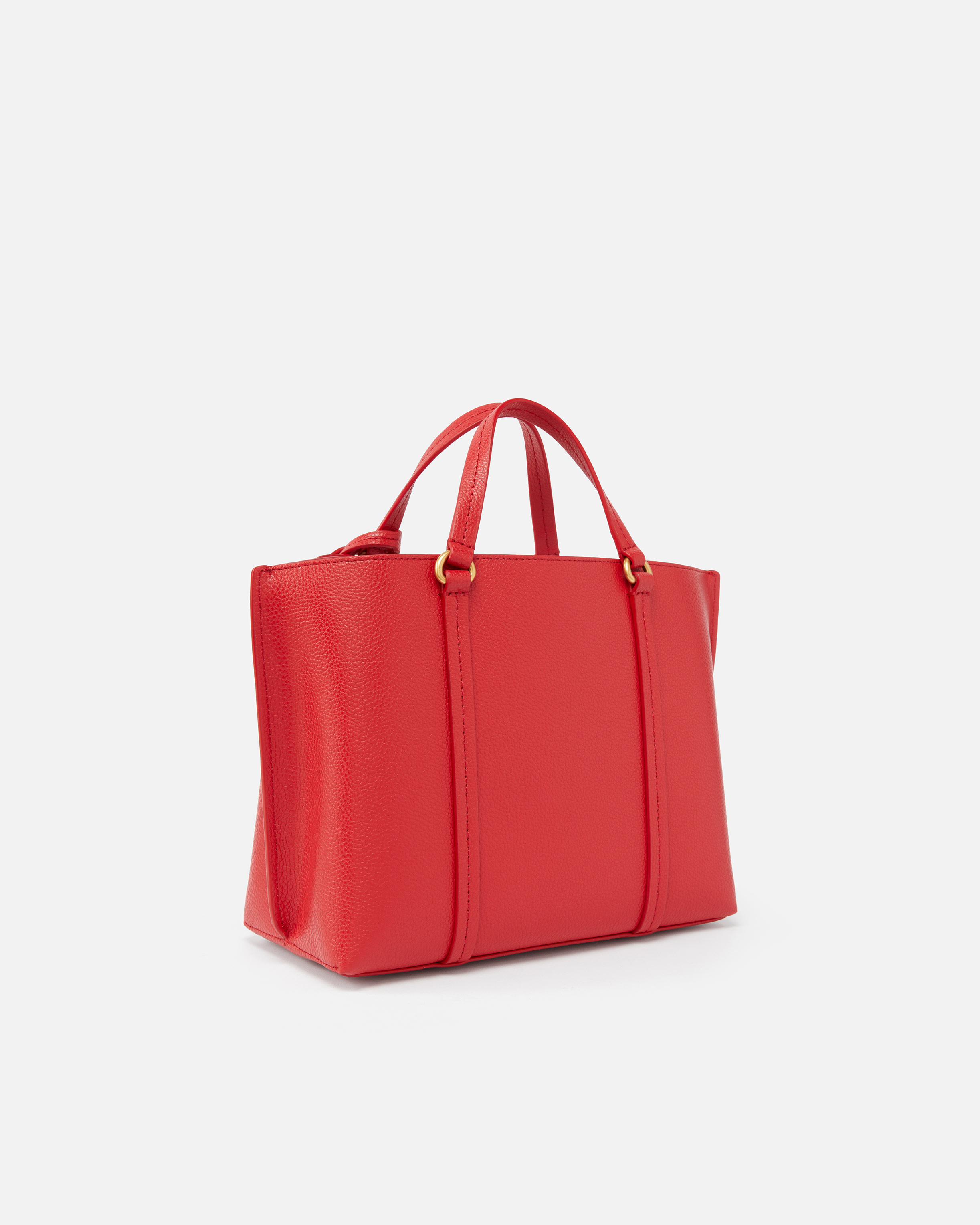 Shop Pinko Classic Tumbled Leather Shopper Bag In R30q