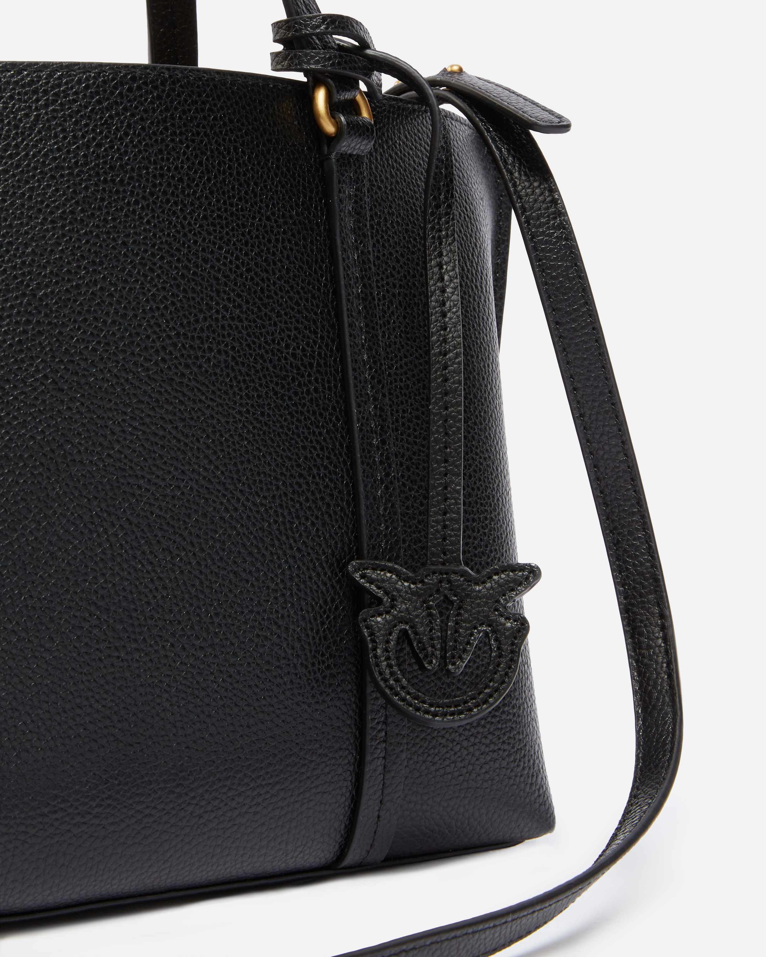 トートバッグ PINKO SS25 'Carrie' shopping bag (102833A1LF Z99Q) Pinko Carrie Black Handbag 102833-A1LF-Z99Q