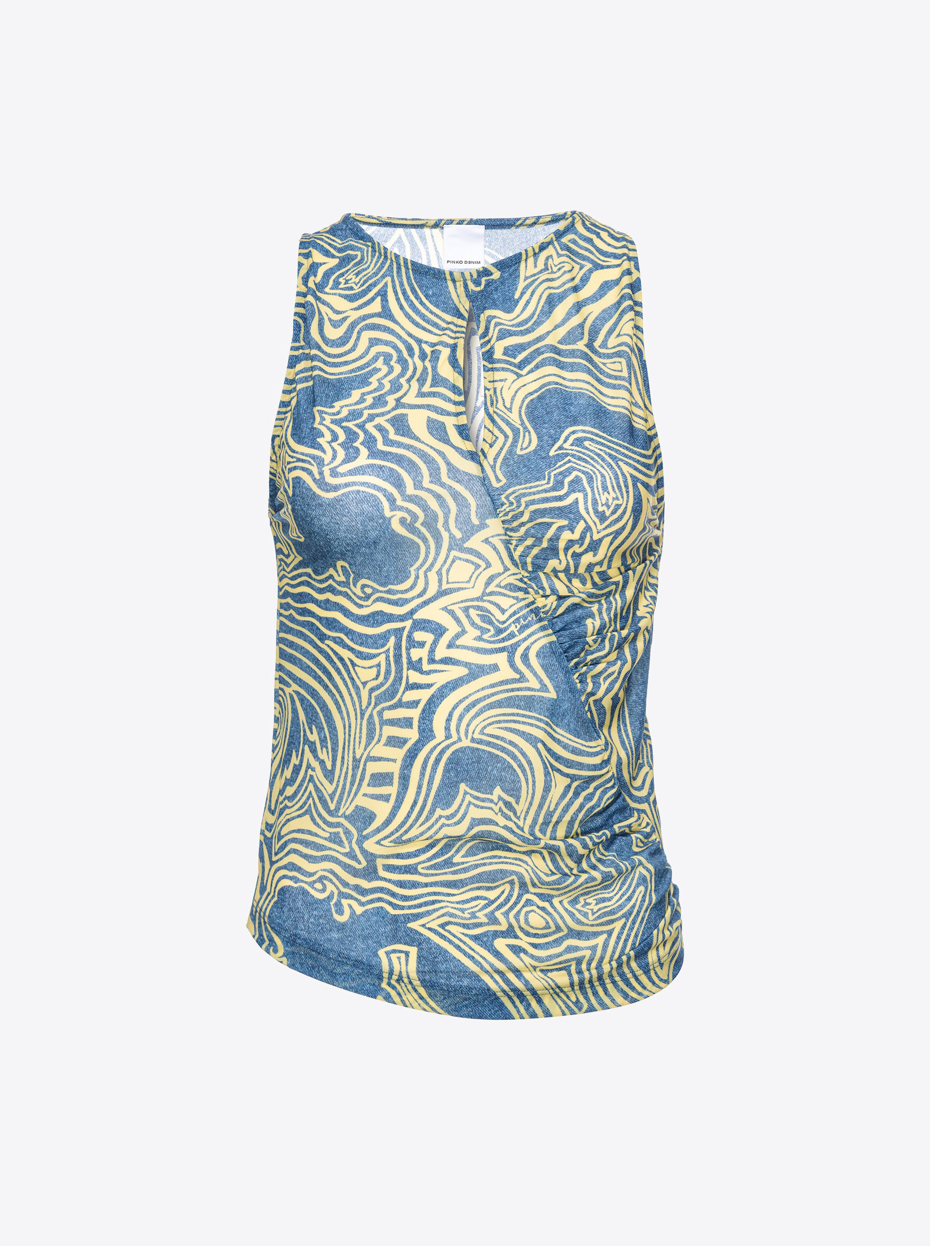 Pinko Top Charmeuse Meerjungfrau-Print