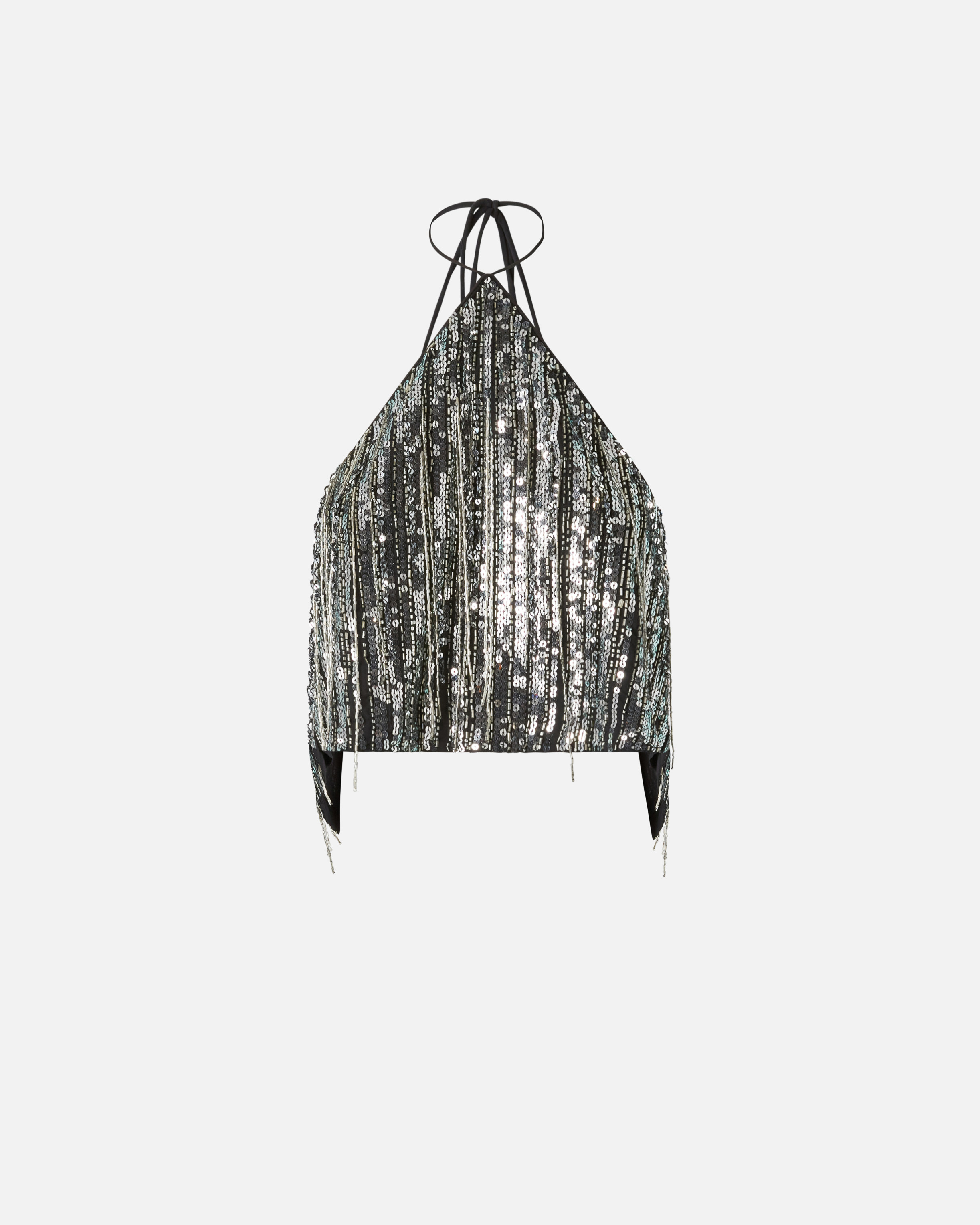 Pinko Gelbison Top In Black/silver