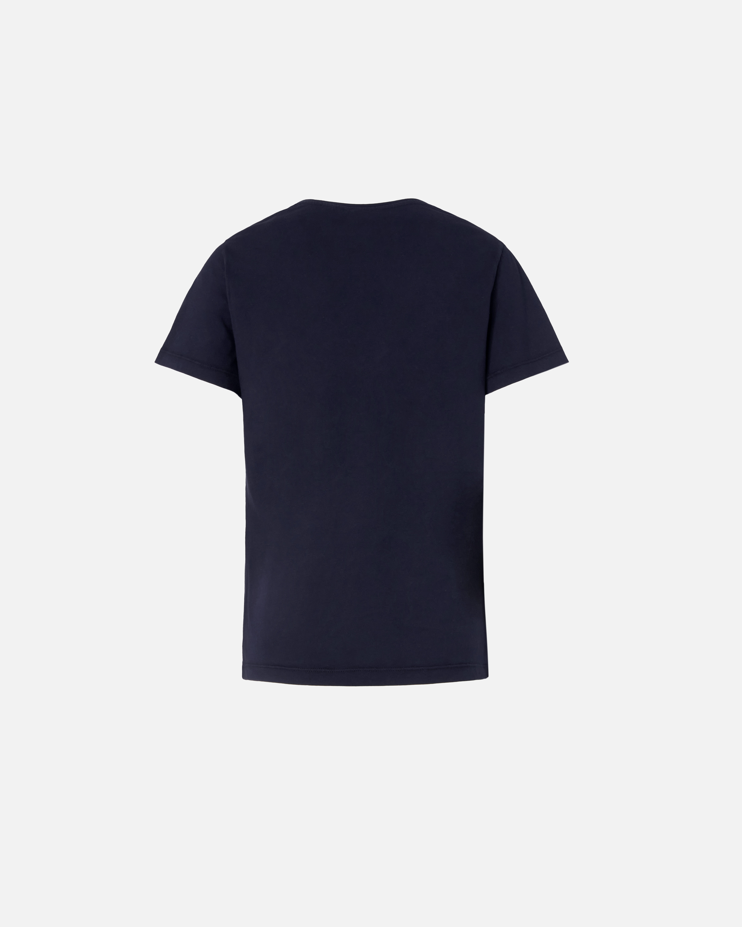 Футболка с V-образным вырезом и принтом логотипа - СИНИЙ - large