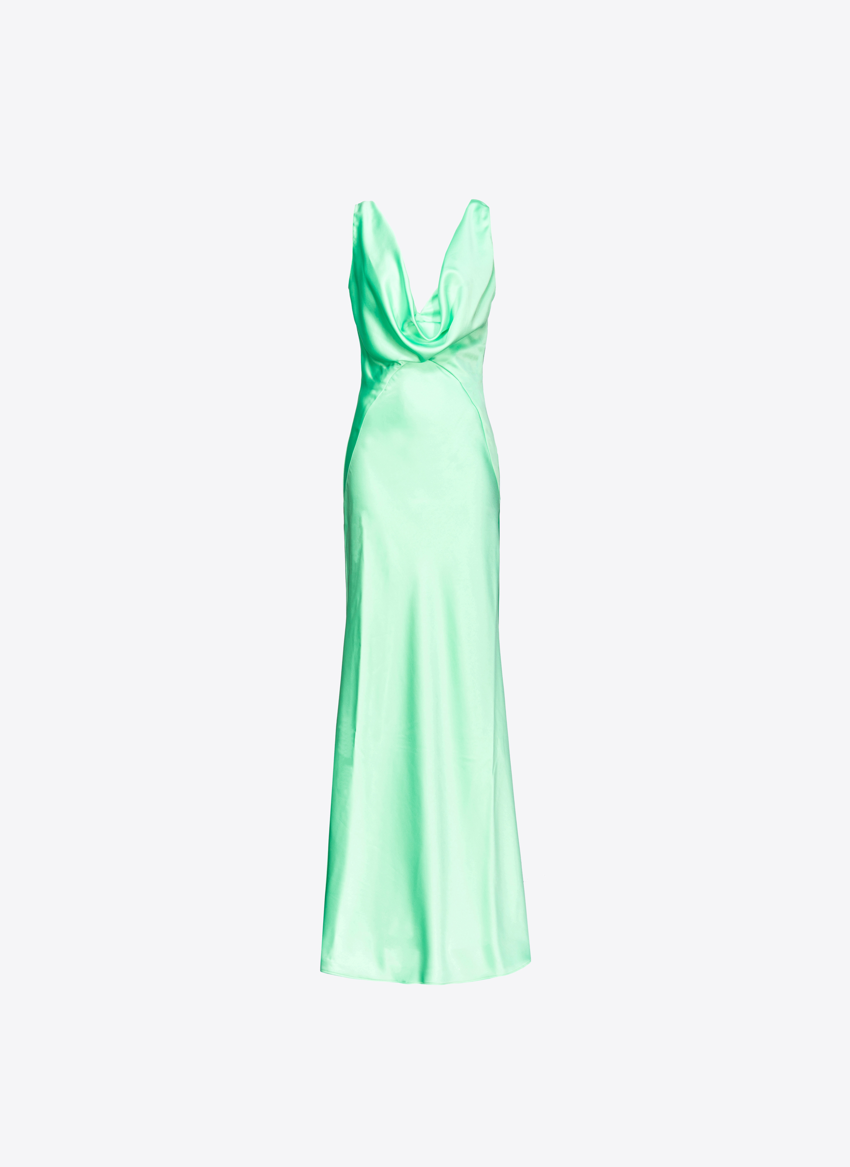 Pinko Langes Kleid aus strukturiertem Satin