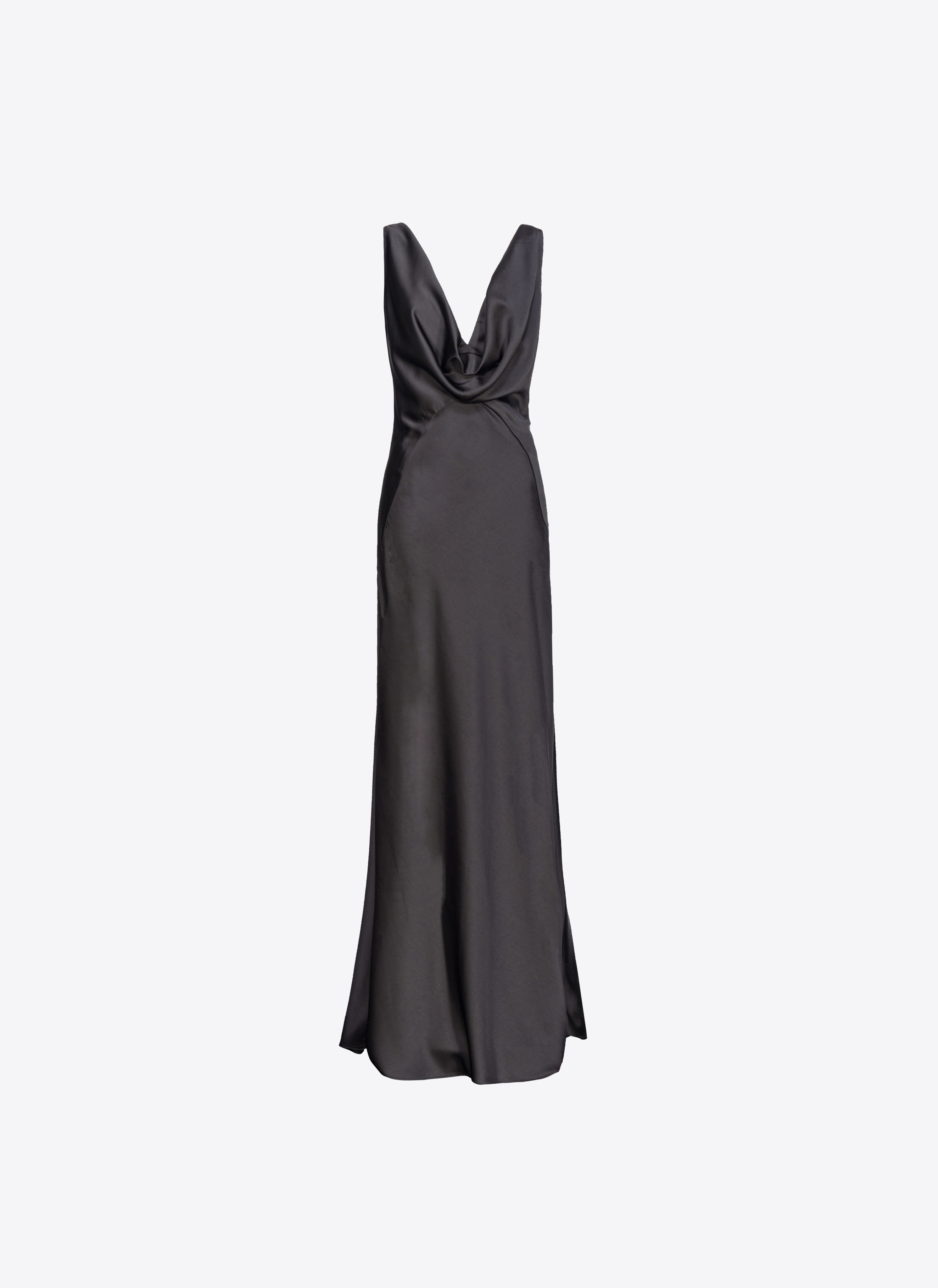 Pinko Langes Kleid aus strukturiertem Satin