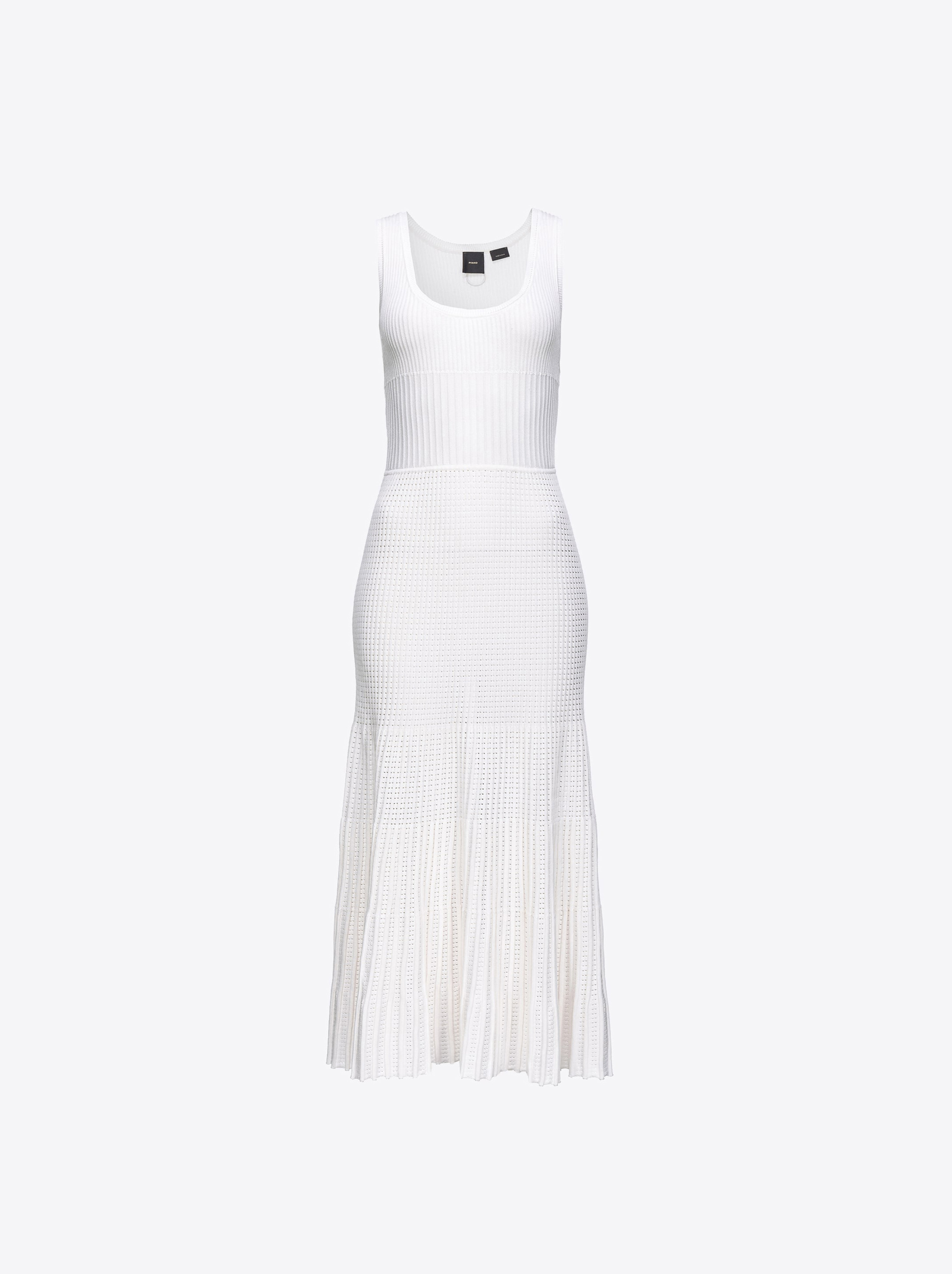 Pinko Strickkleid Plisseemuster