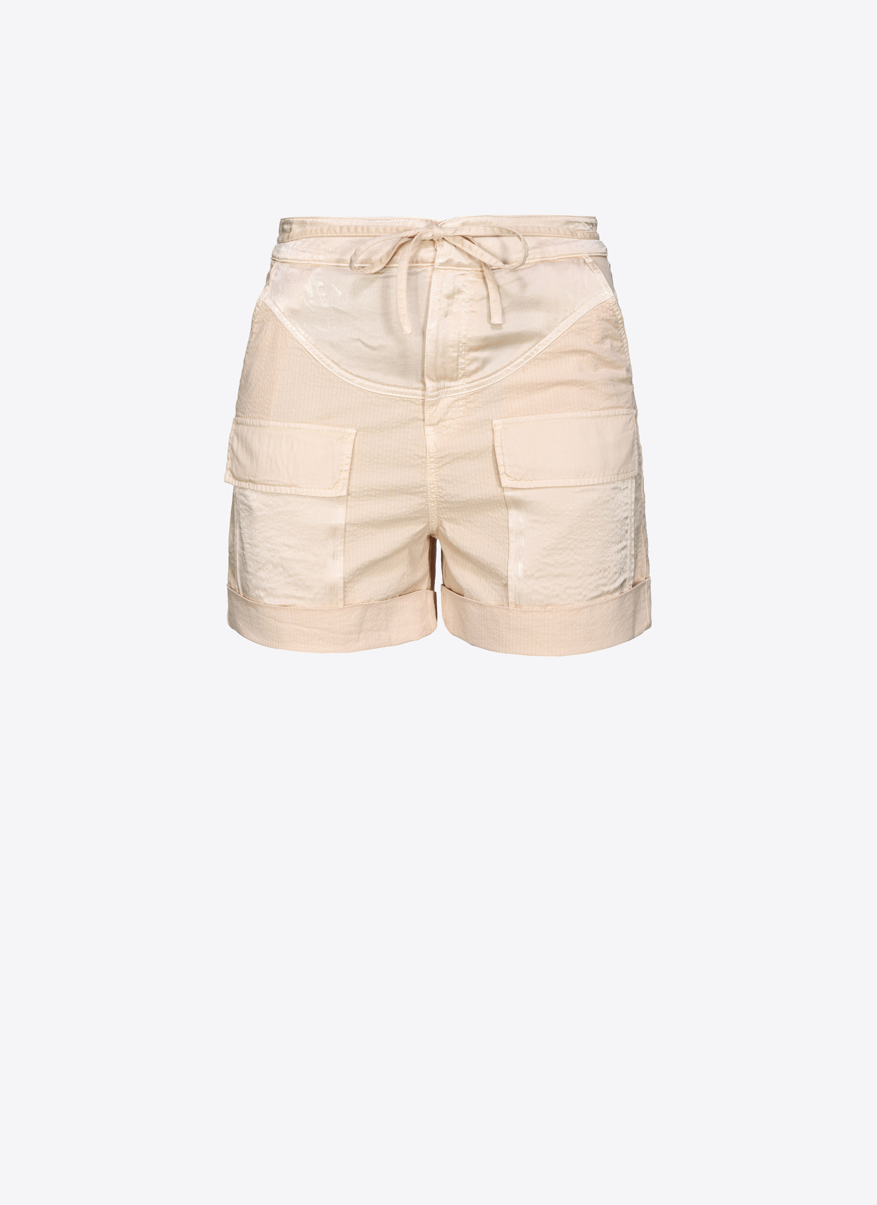 Pinko Fließende Shorts mit Maxitaschen