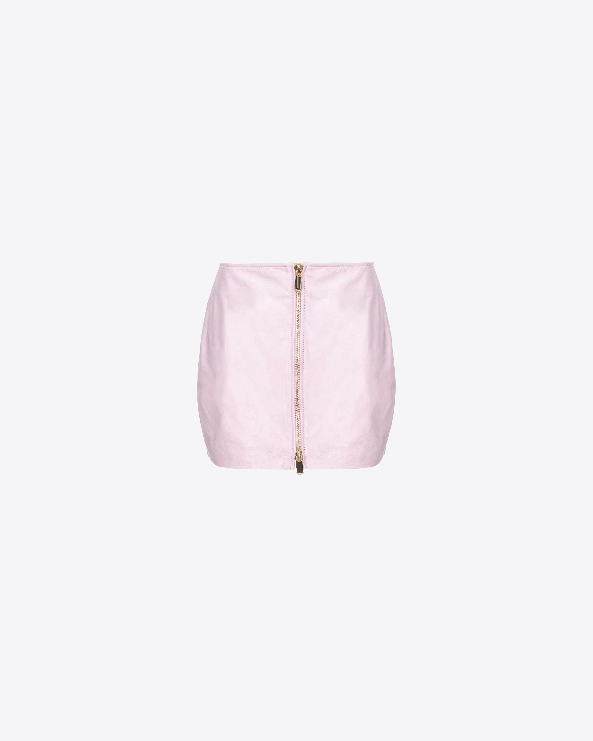 Pinko Minirock aus beschichtetem Vintage-Leder
