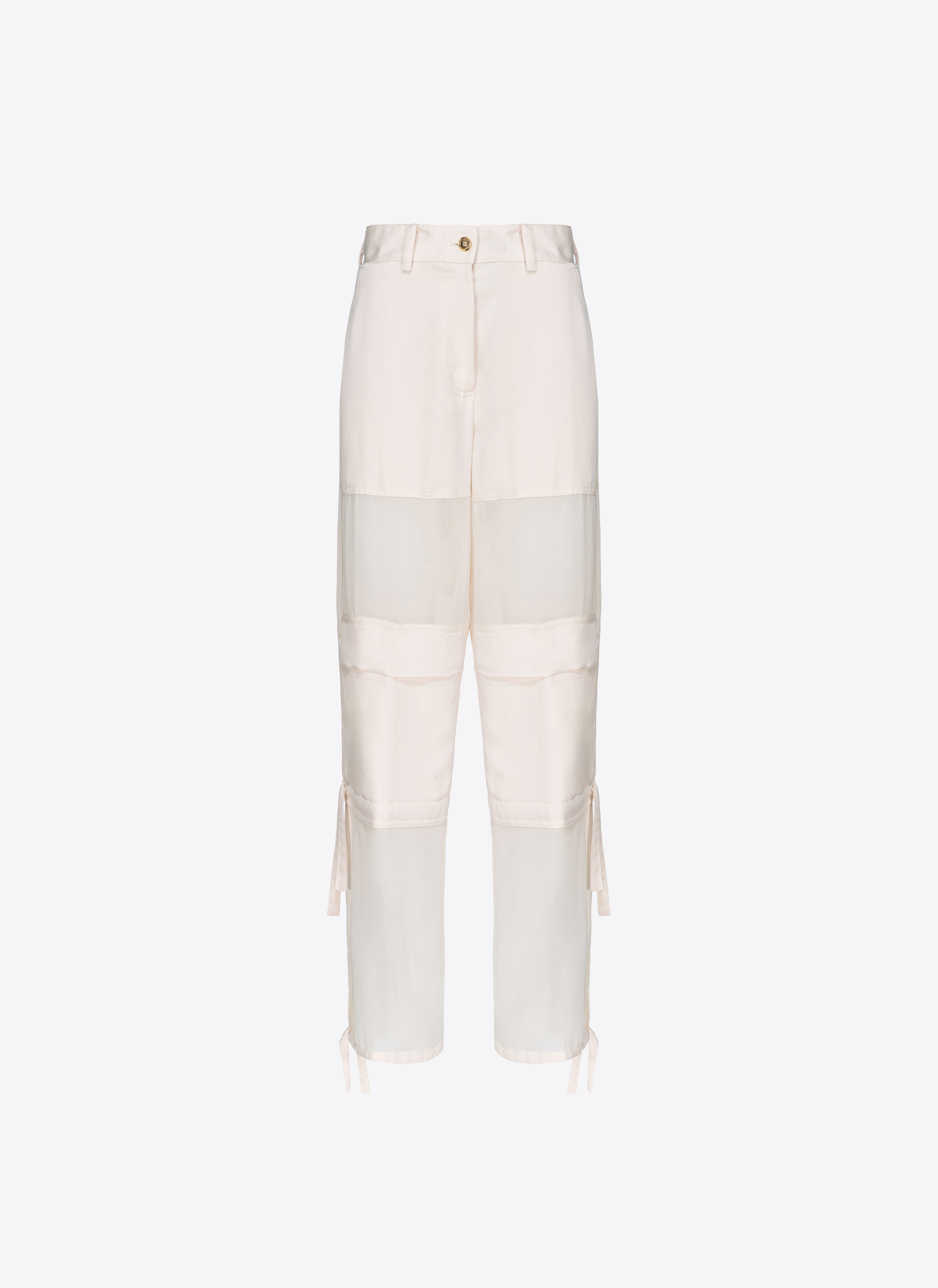 Pinko Cargohose aus Satin und Georgette