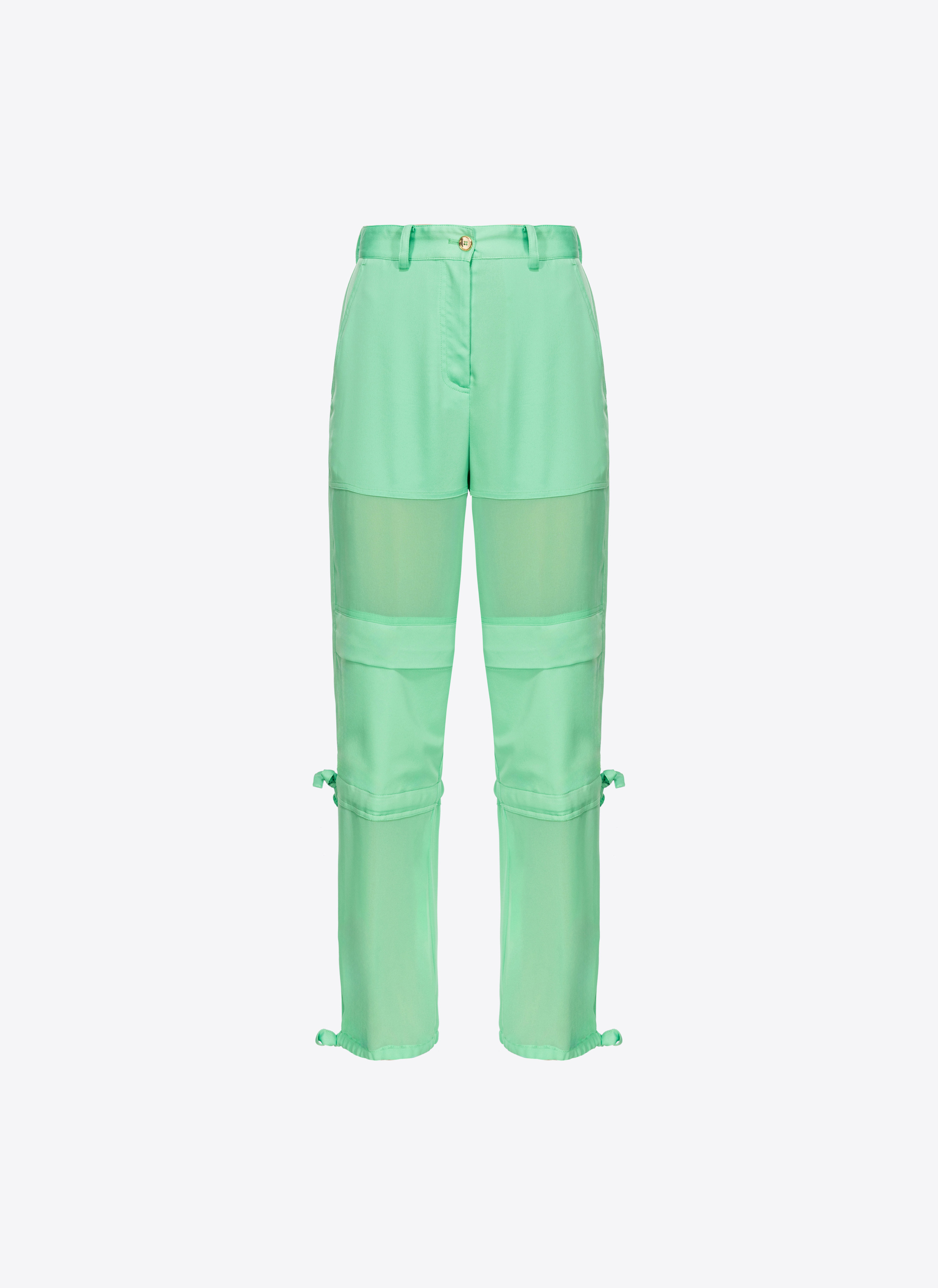 Pinko Cargohose aus Satin und Georgette