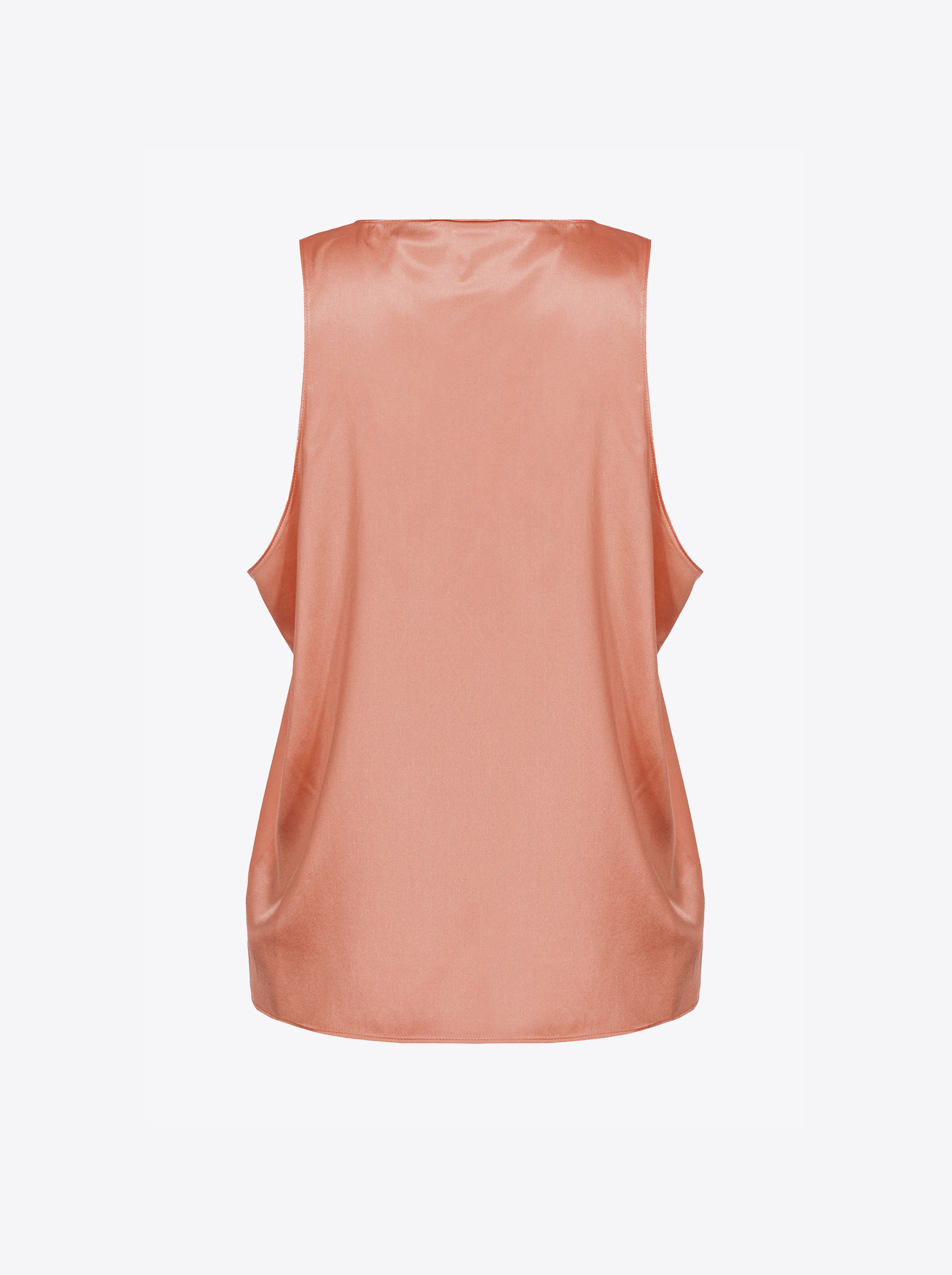 Pinko Stretch Silk Tank Top in Pink