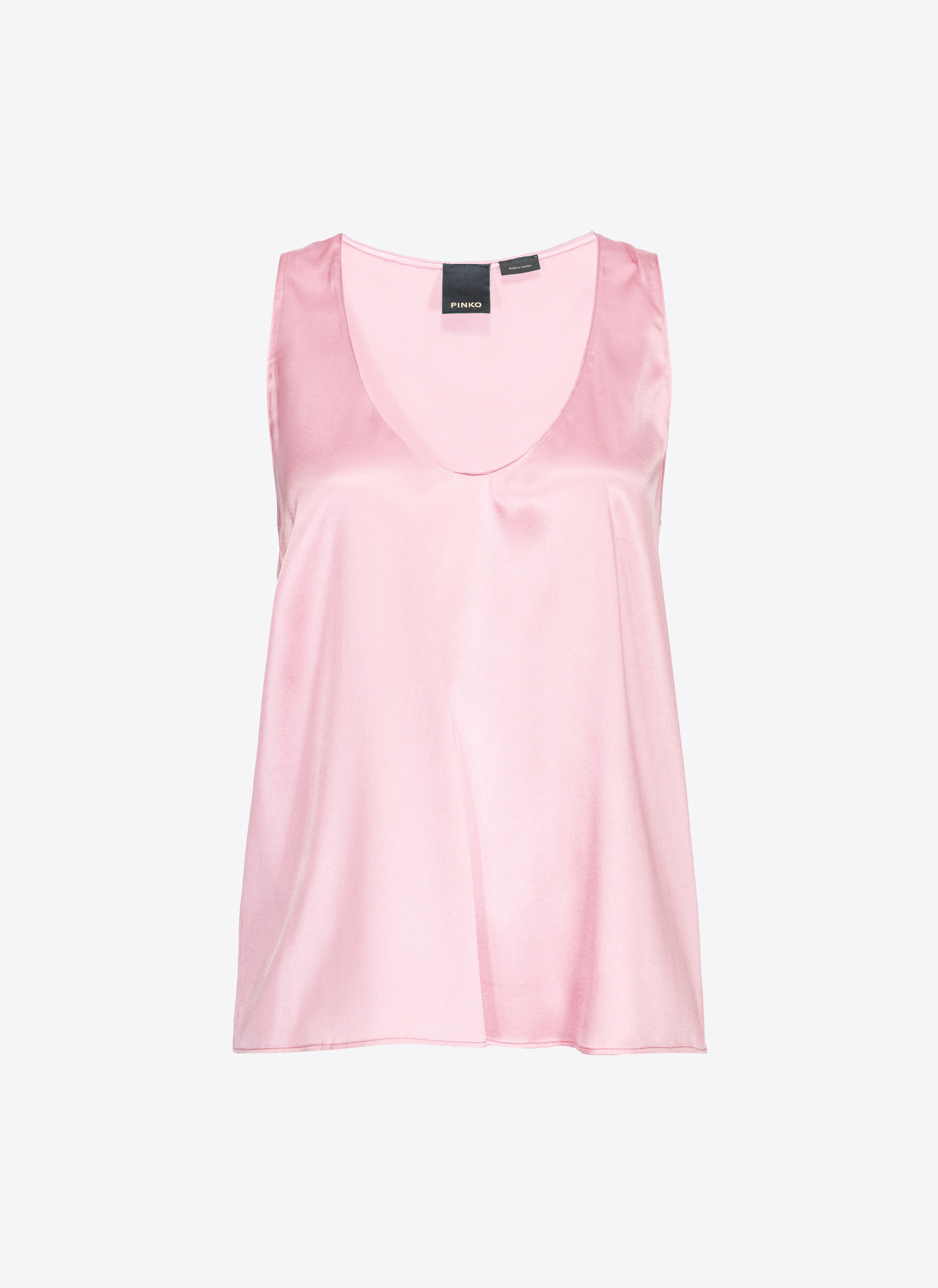 Pinko Ärmelloses Top aus Stretch-Satin