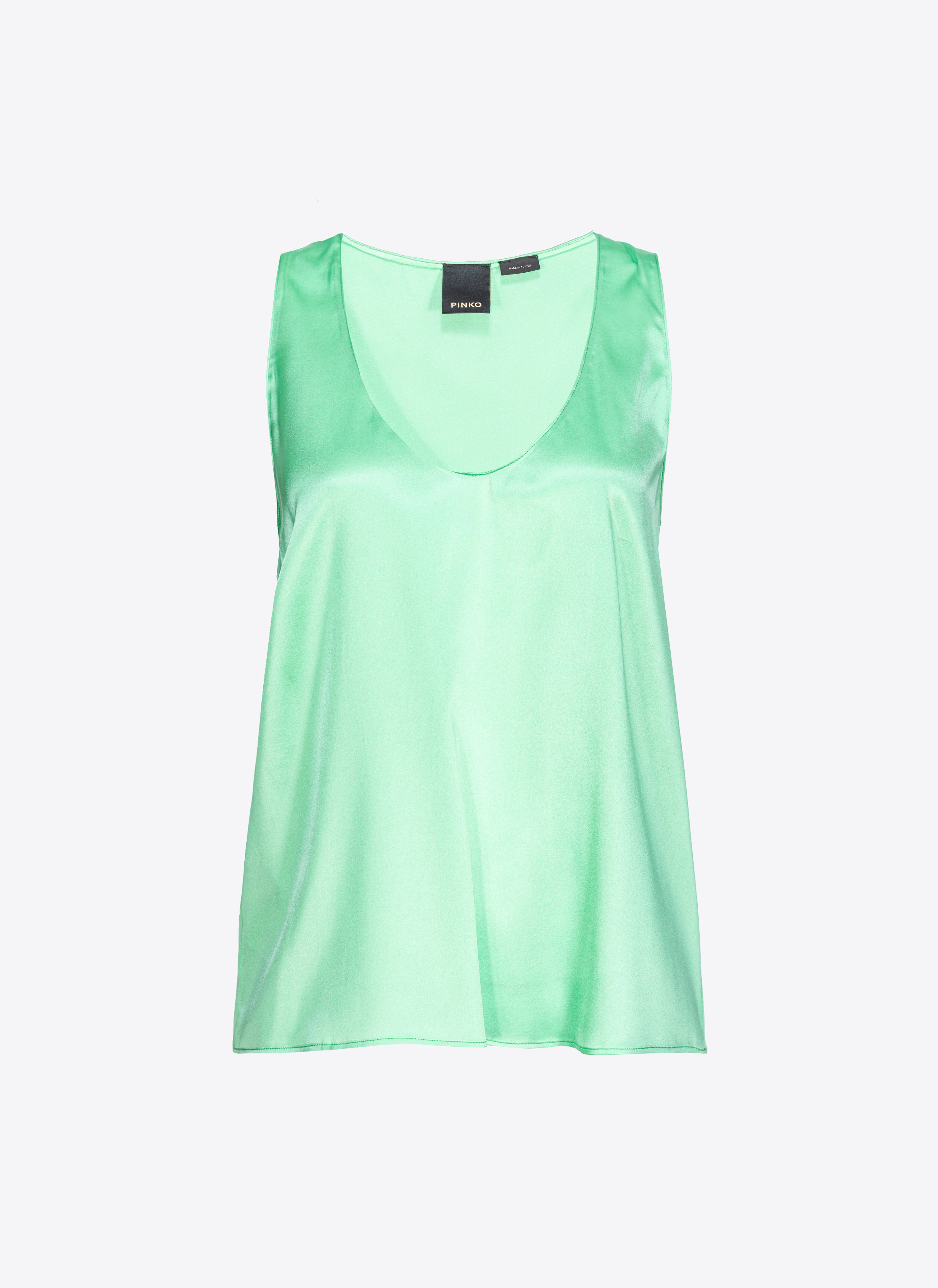 Pinko Ärmelloses Top aus Stretch-Satin
