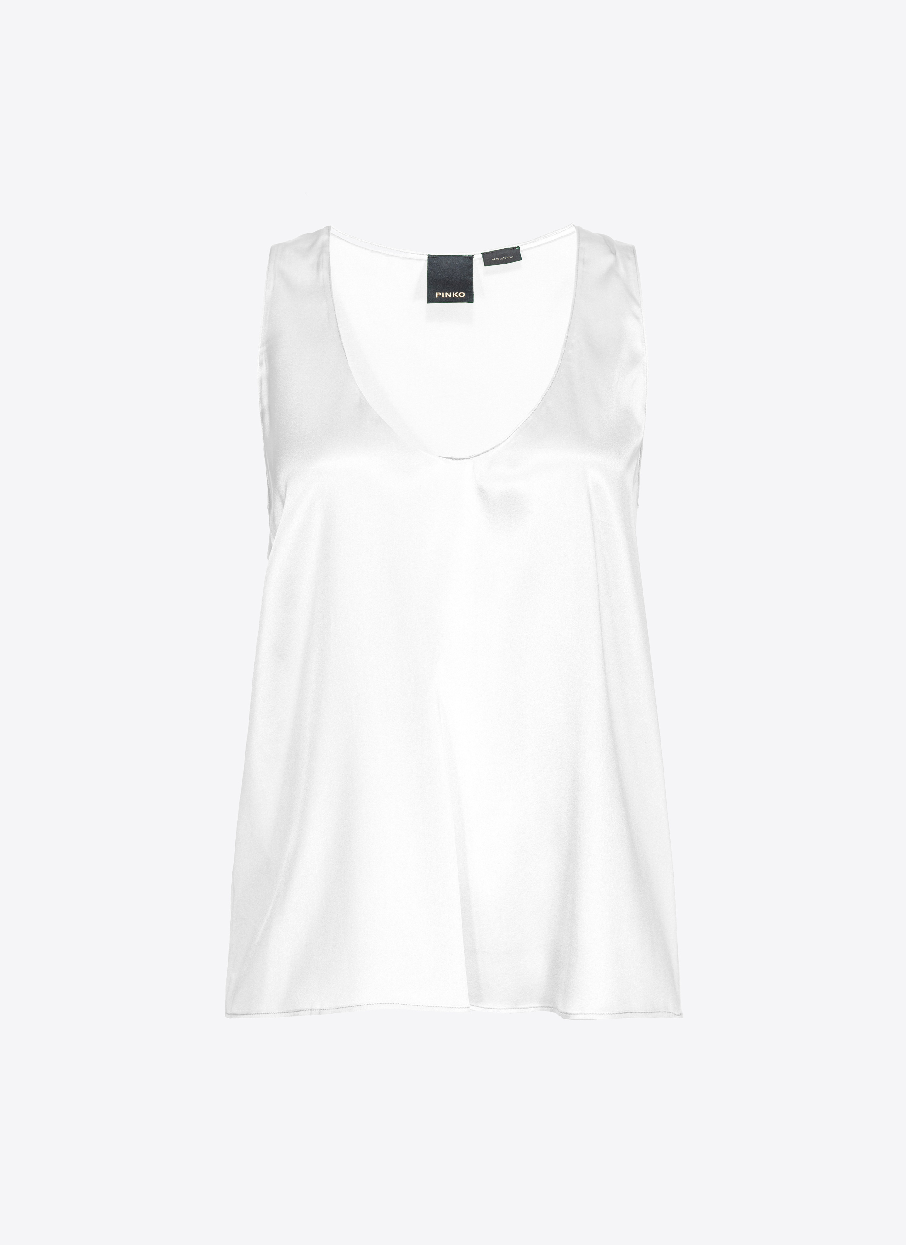 Pinko Ärmelloses Top aus Stretch-Satin