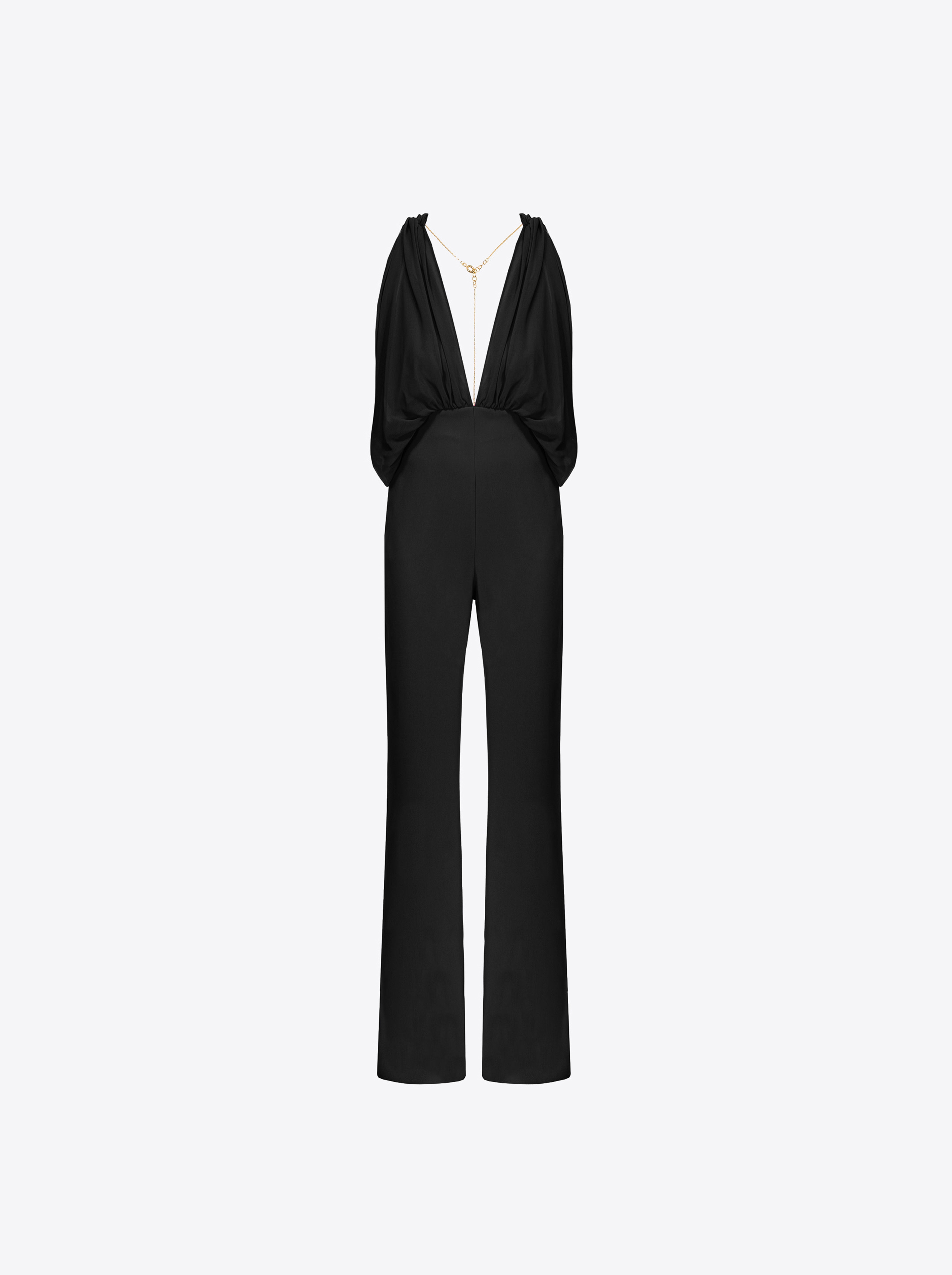 Pinko Tief ausgeschnittener Jumpsuit mit Kette