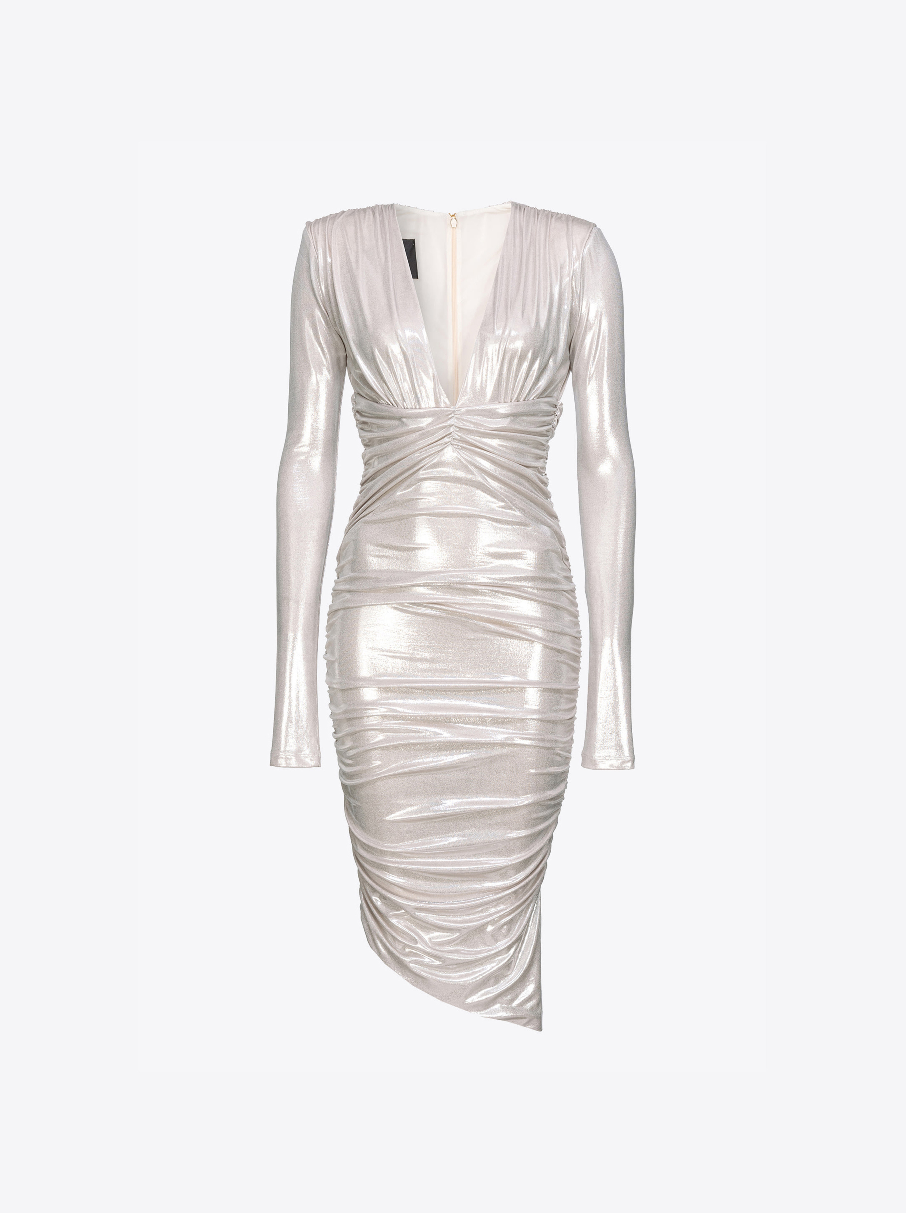 Pinko Longuette-Kleid aus Metallic-Jersey