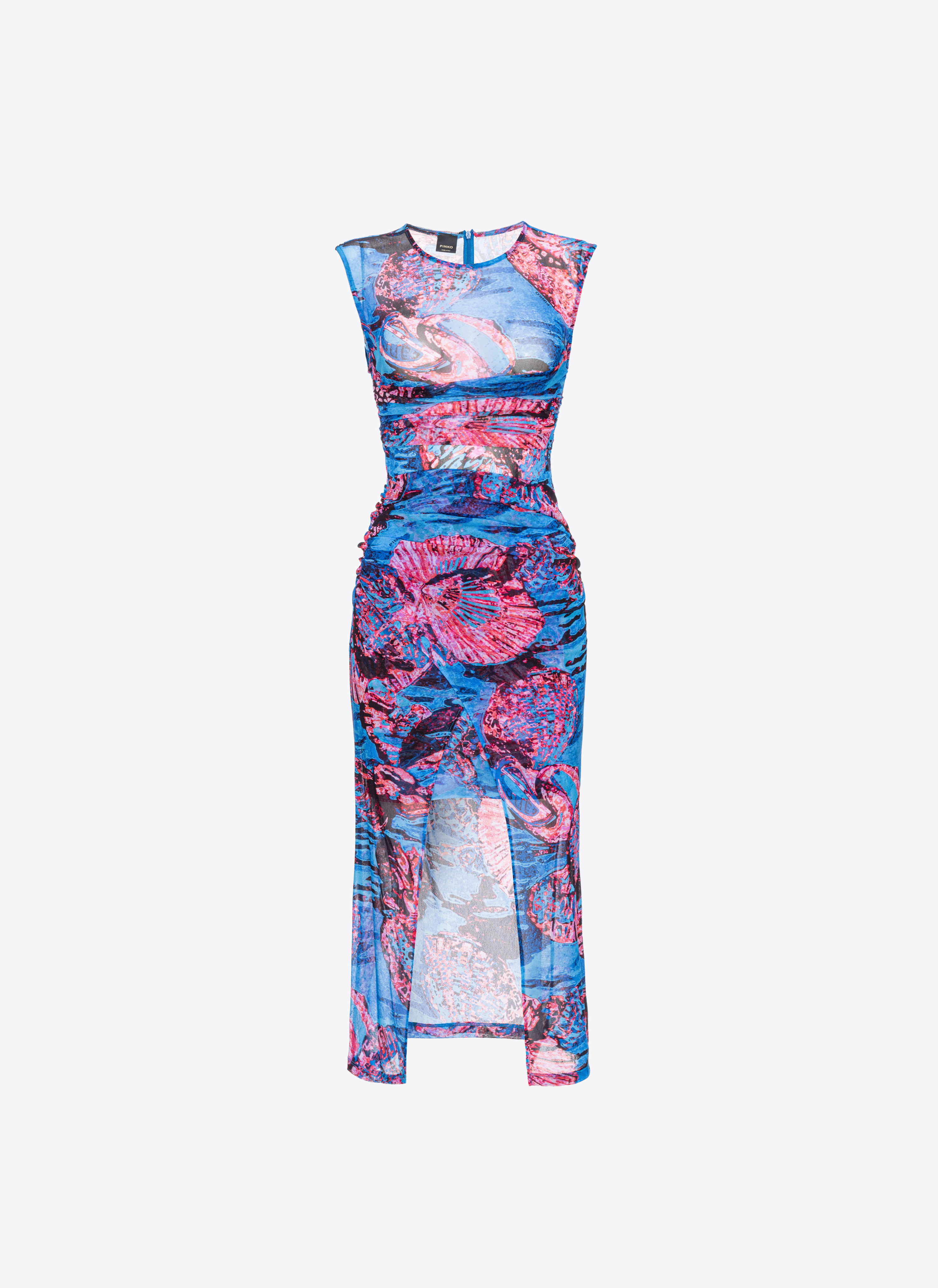 Pinko Netzkleid Print Chemical Sea