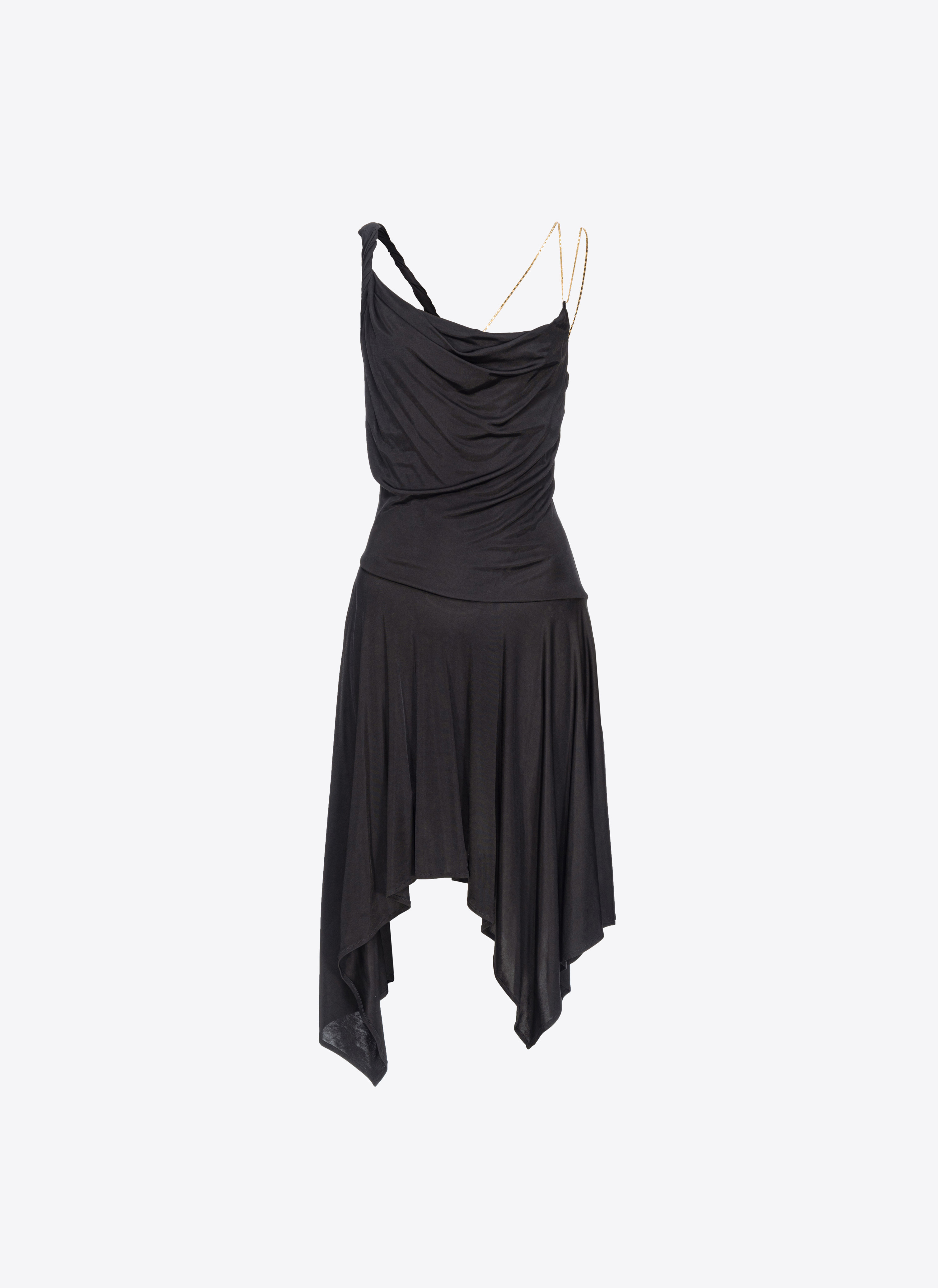 Pinko Drapiertes Kleid mit Kettchen