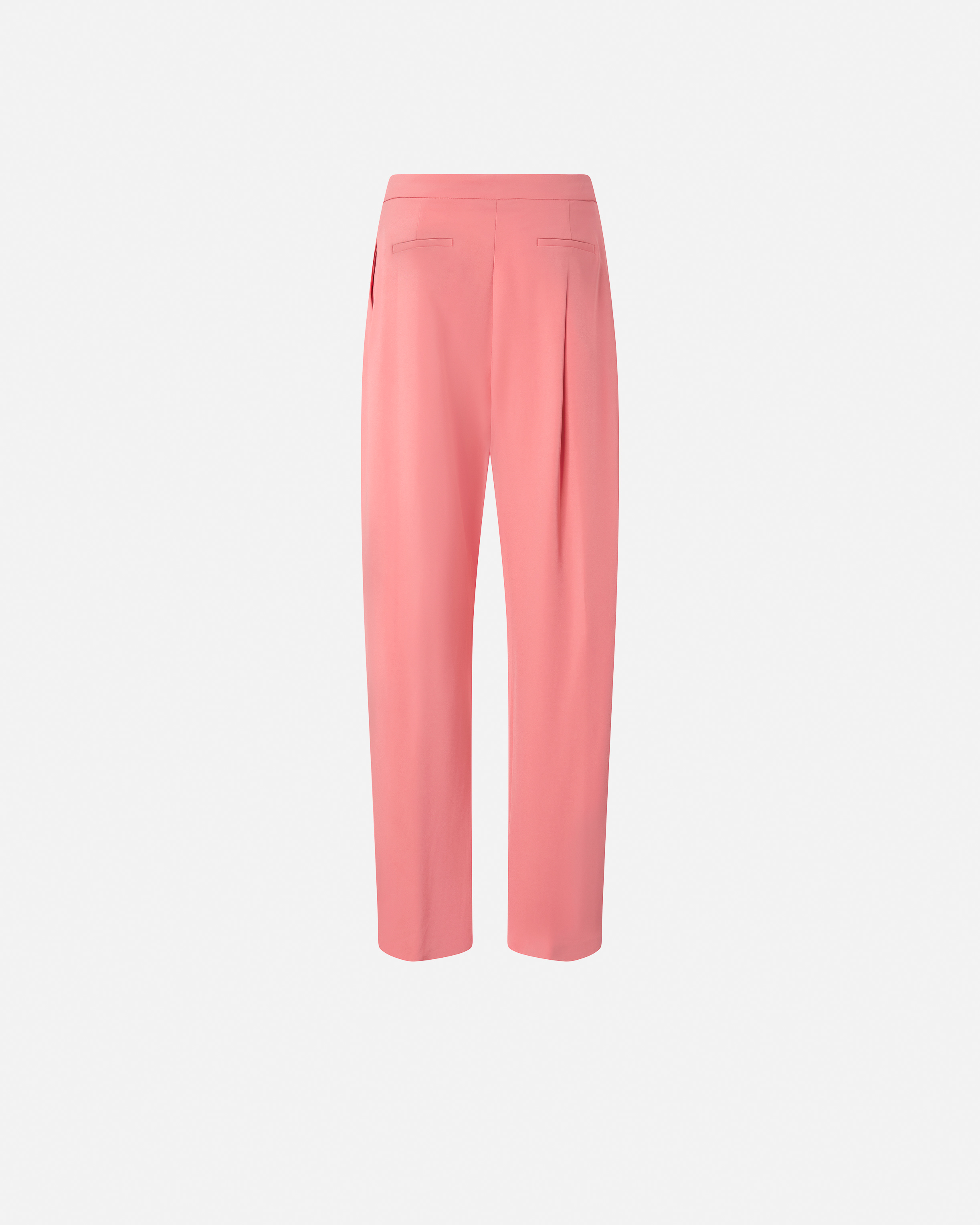 Pinko Elegant Wide-leg Trousers With Darts In Sunny Coral