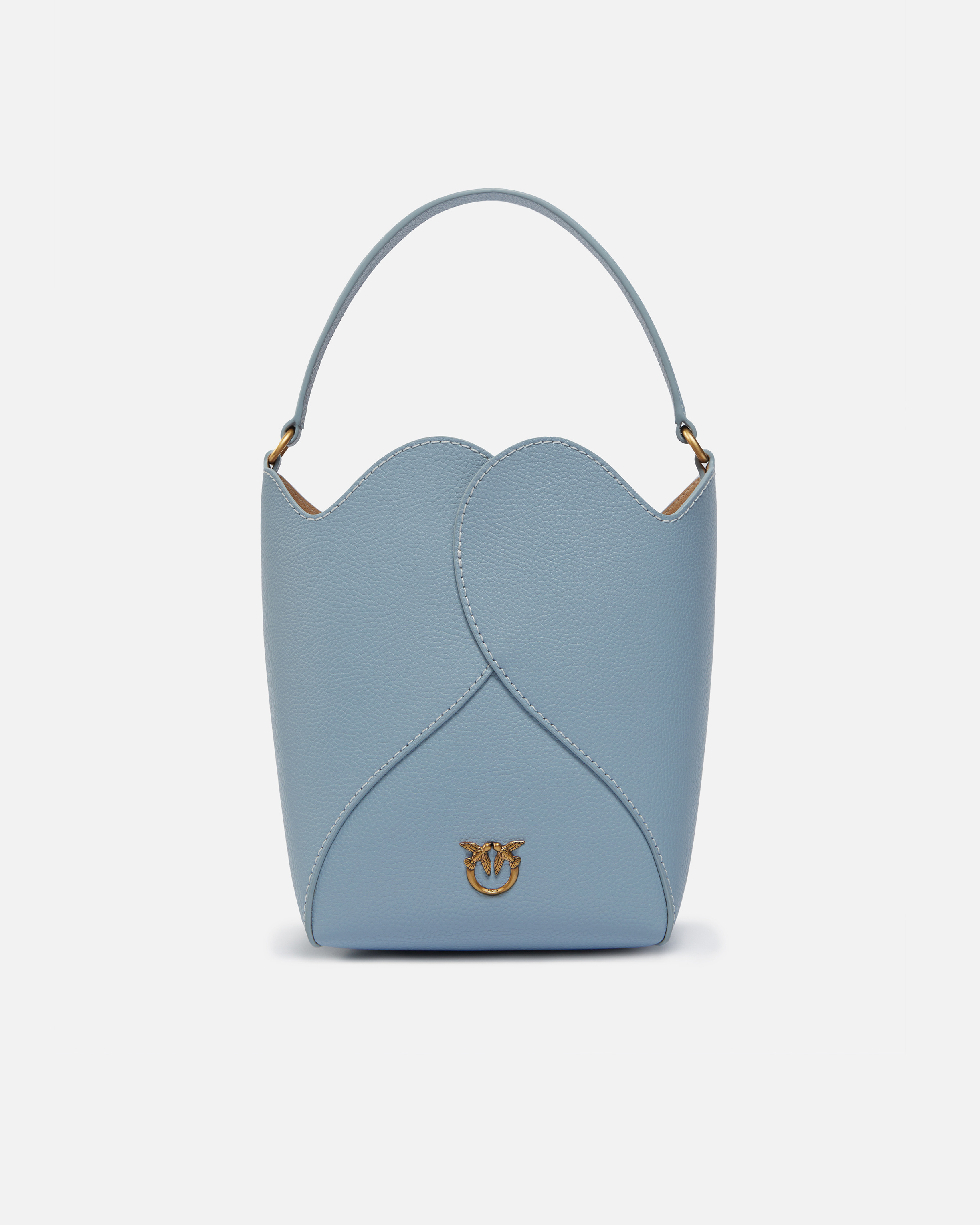Pinko Mini Beuteltasche Heart aus Leder mit Schulterriemen
