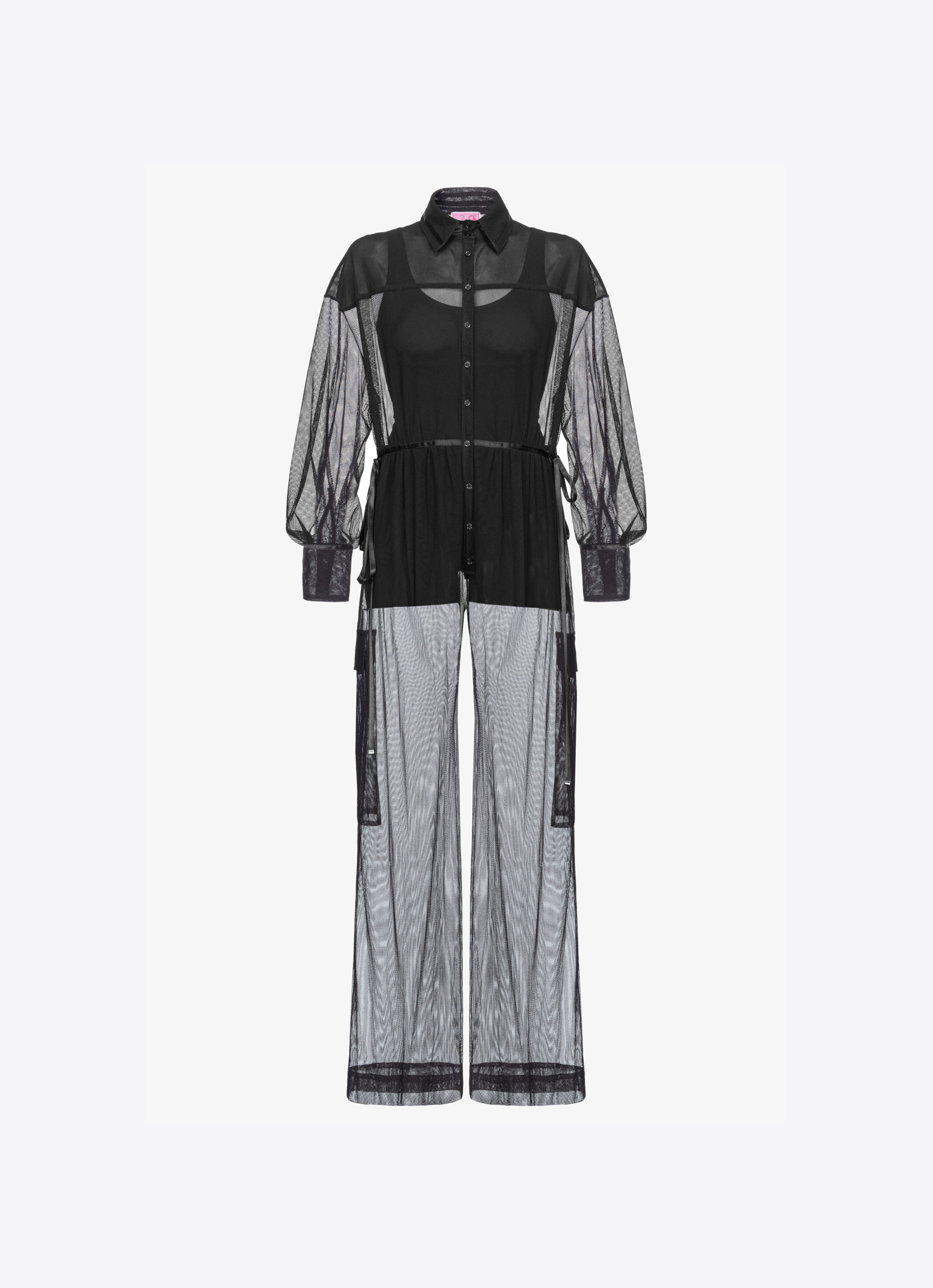 Pinko Cargo-Jumpsuit aus Tüll Reimagine PINKO by Patrick McDowell