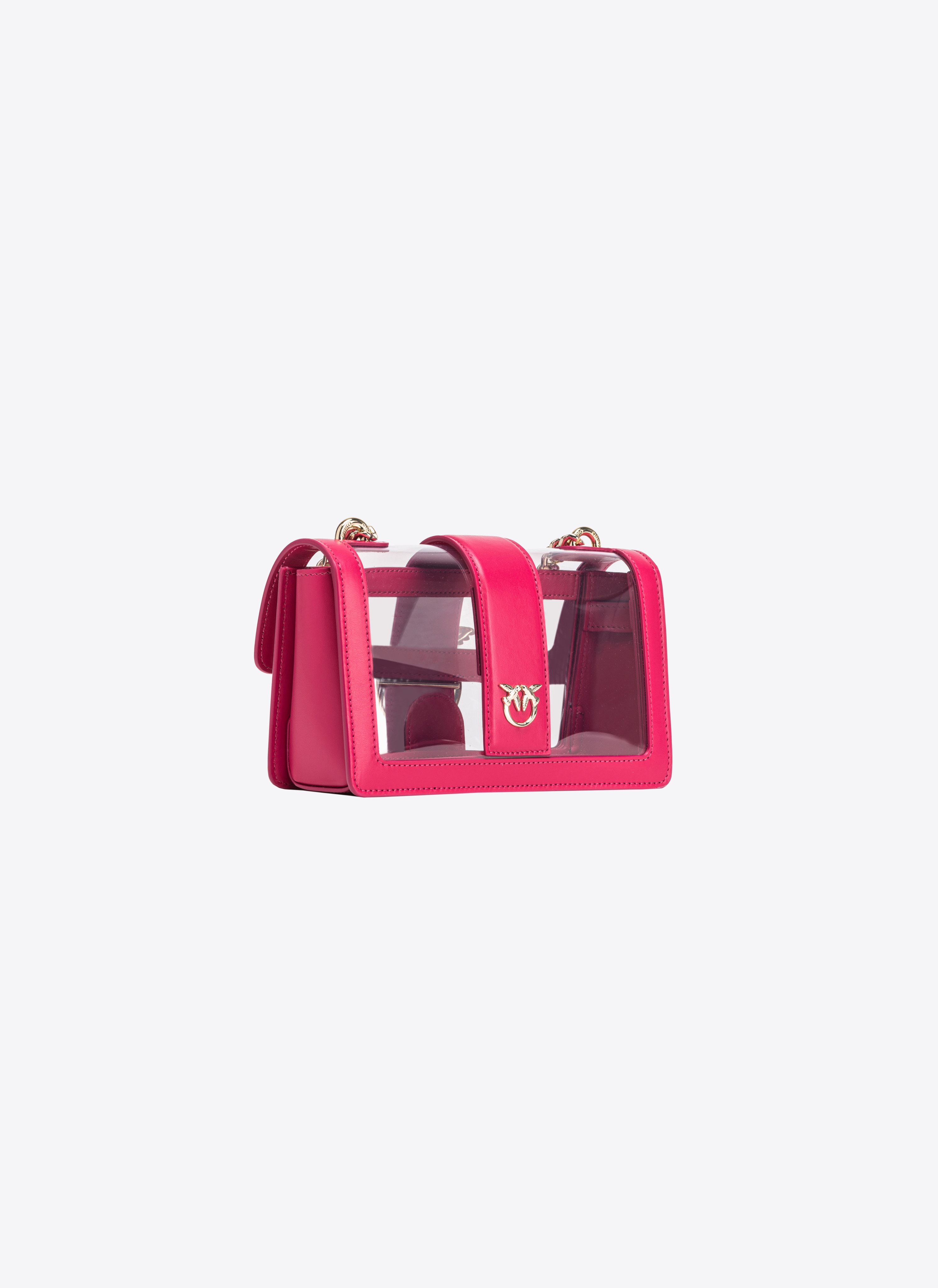 PINKO Galleria Mini Love Bag One Light in transparent material 