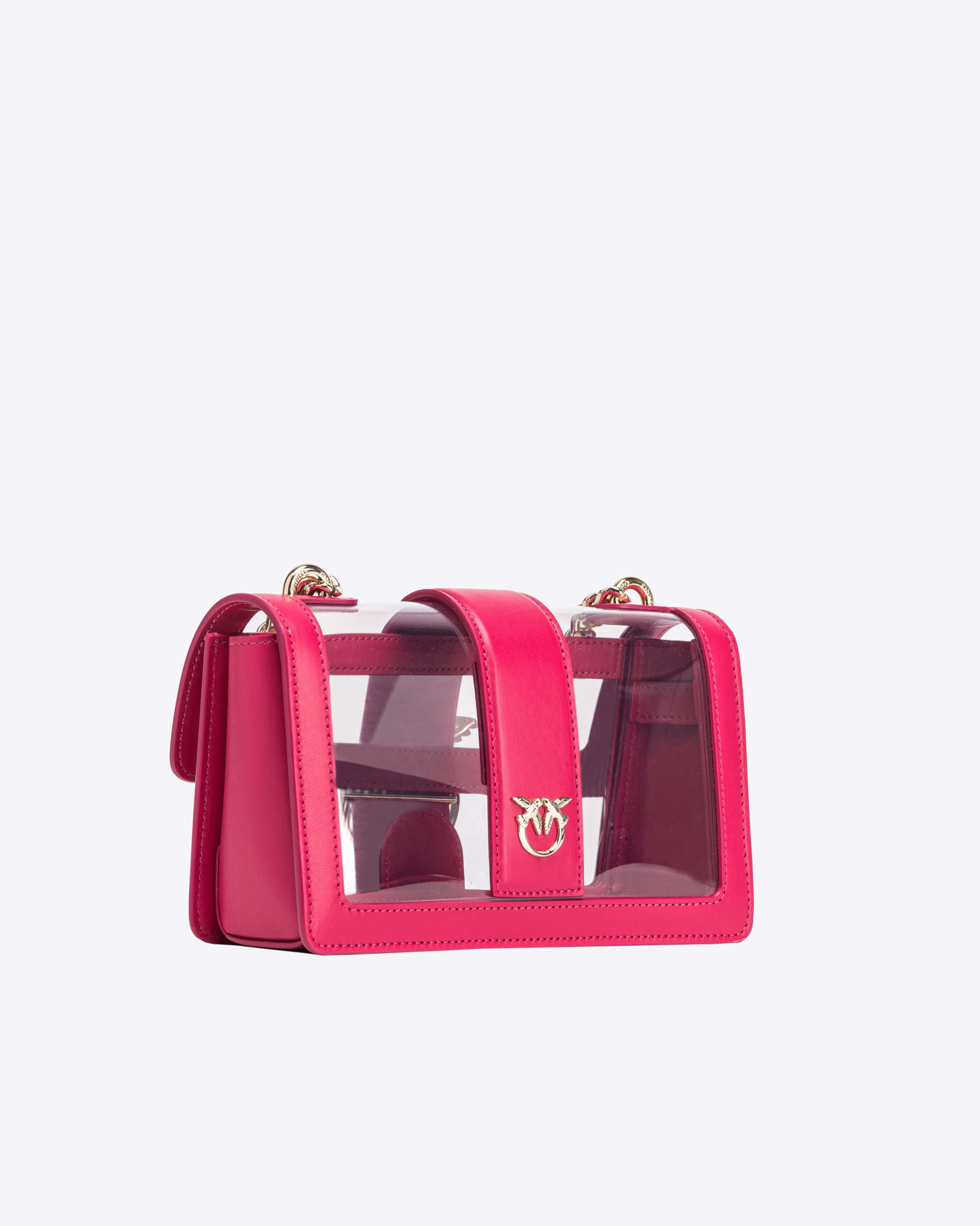 PINKO Galleria Mini Love Bag One Light in transparent material 