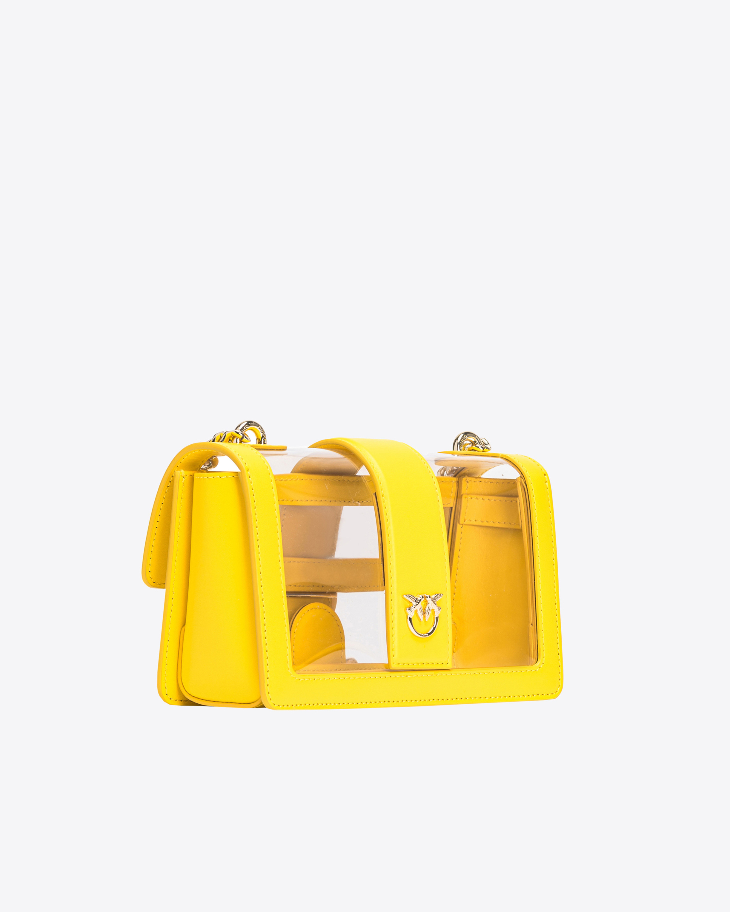 PINKO Galleria Mini Love Bag One Light in transparent material