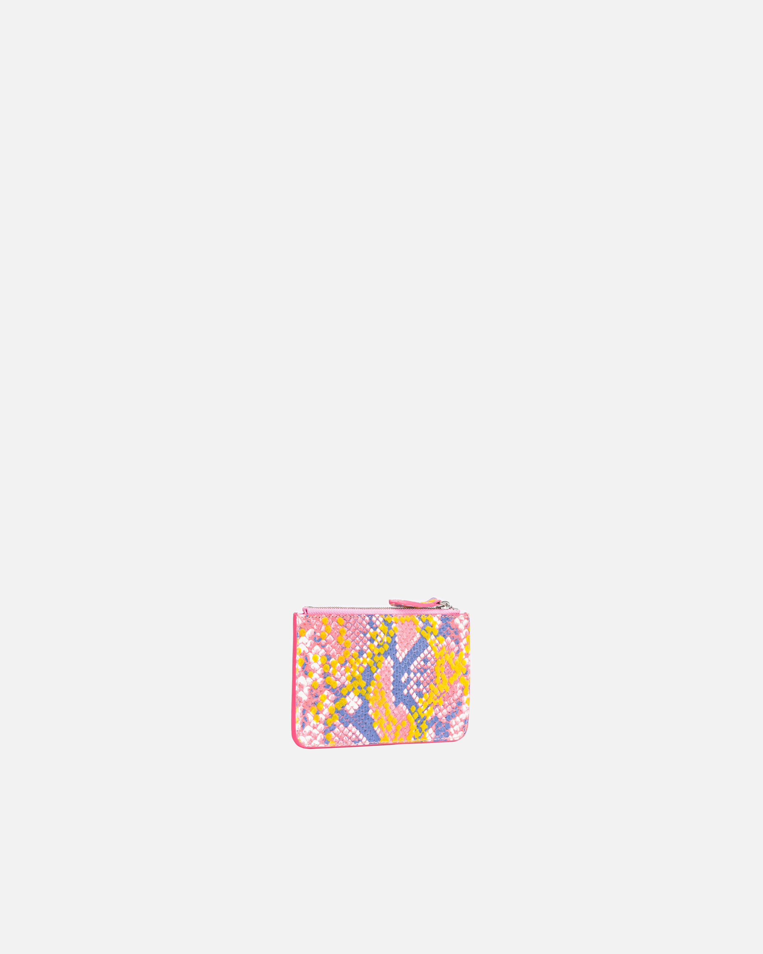 Pinko Bustina Pouch Piatta Rettile  Galleria In Multi. Rosa/giallo-old Silver